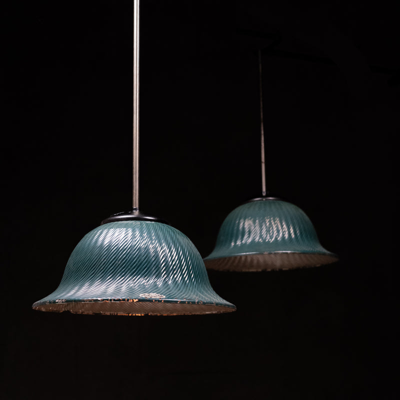 large mercury glass pendants | Scott Landon Antiques and Interiors.