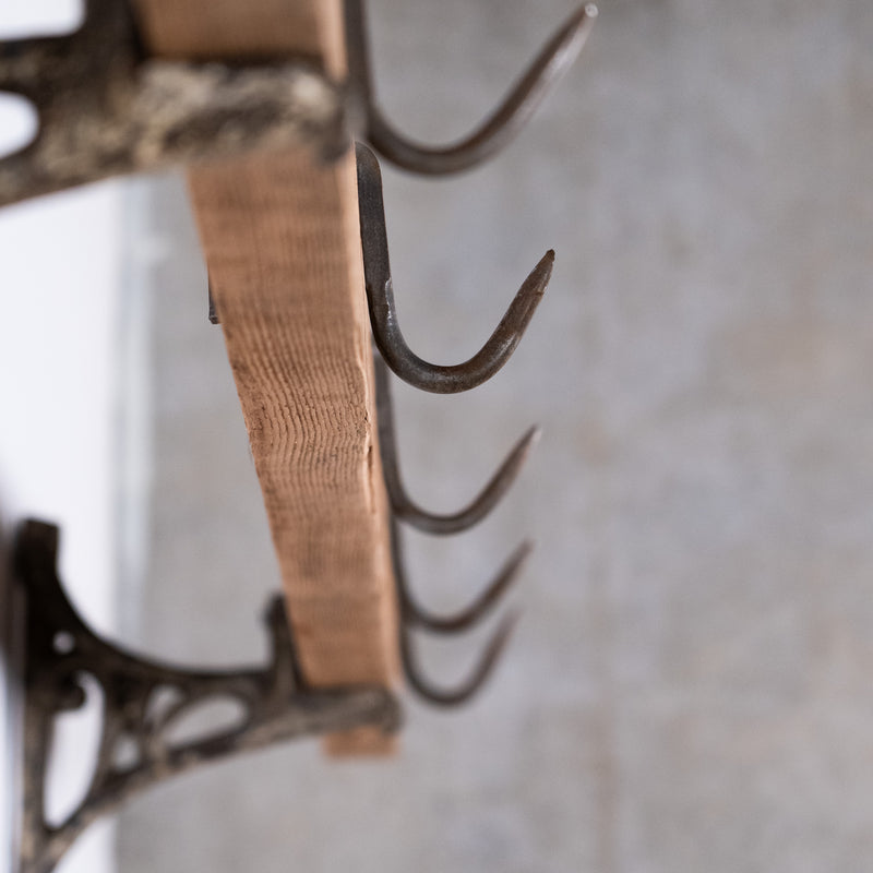 meat hook rack | Scott Landon Antiques and Interiors.