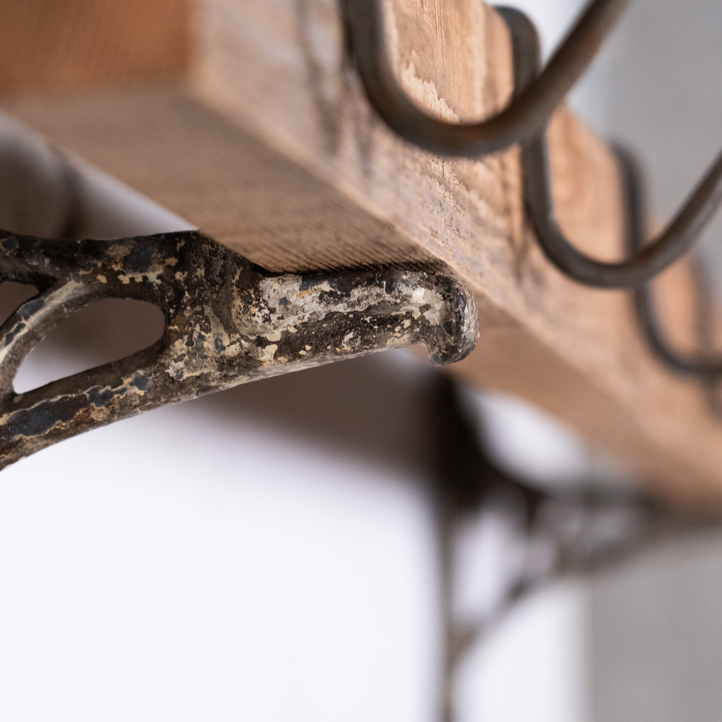 meat hook rack | Scott Landon Antiques and Interiors.