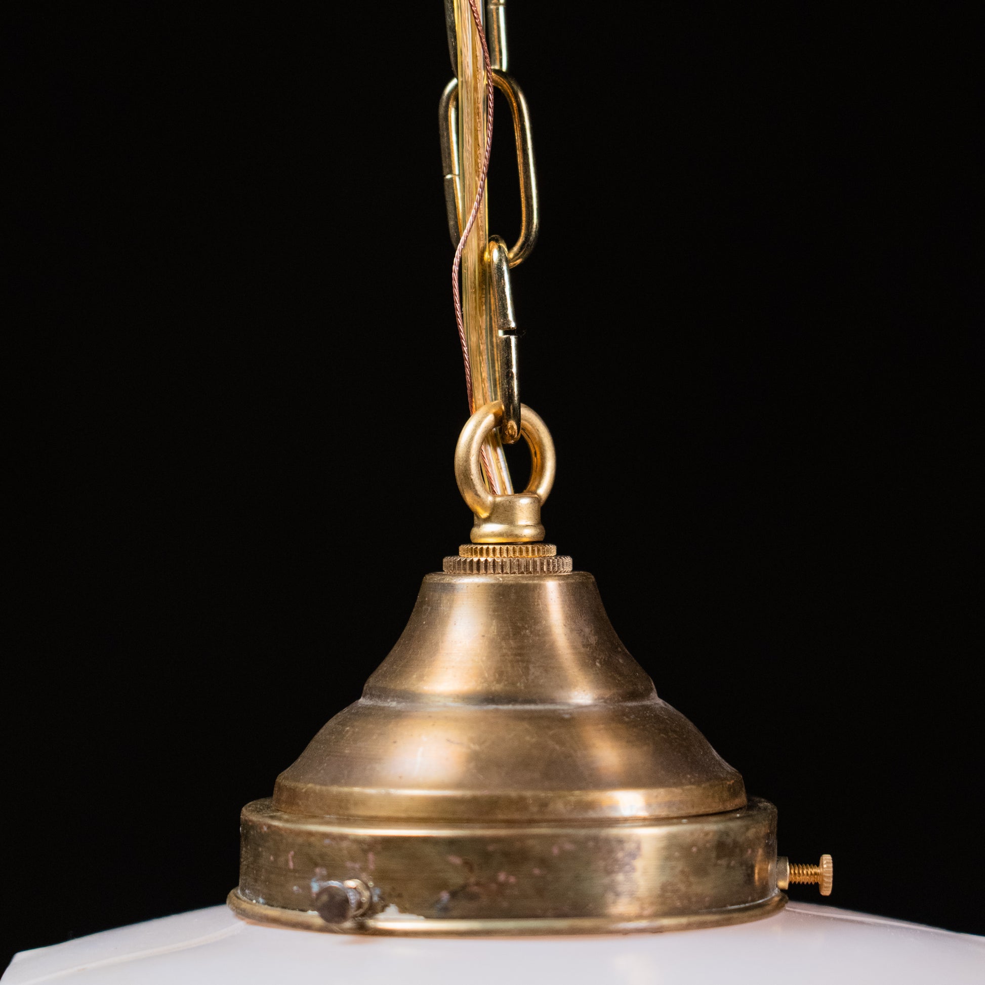 brass skyscraper pendant light | Scott Landon Antiques and Interiors.