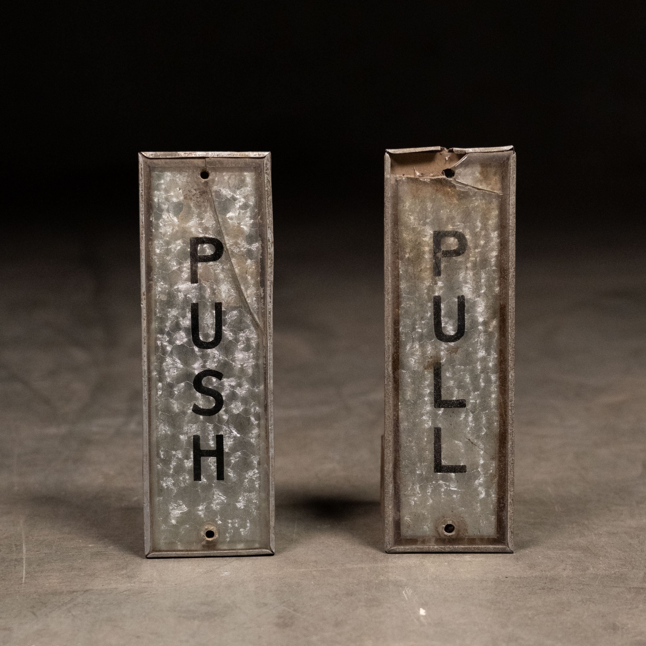 1920 Rare Push/Pull Signs