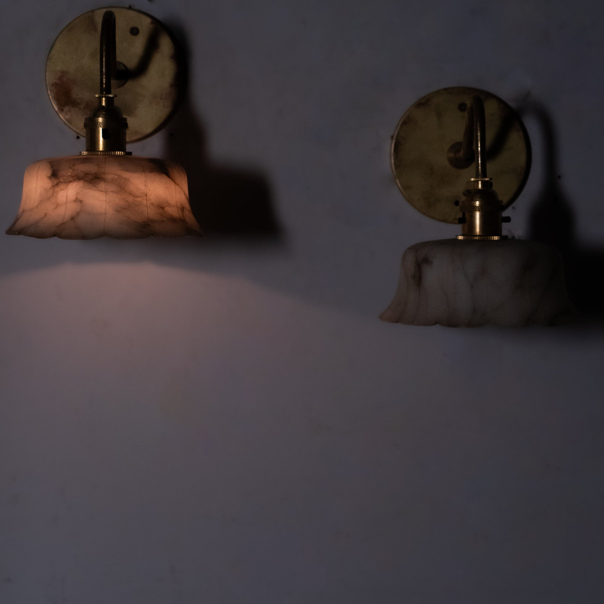 marble sconces | Scott Landon Antiques and Interiors.