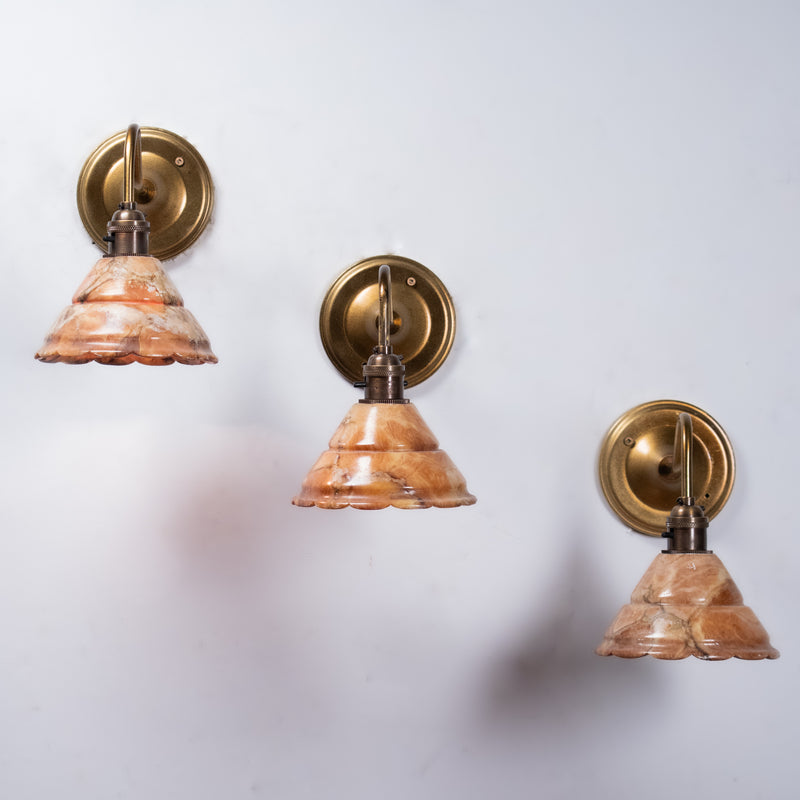 alabaster sconces | Scott Landon Antiques and Interiors.
