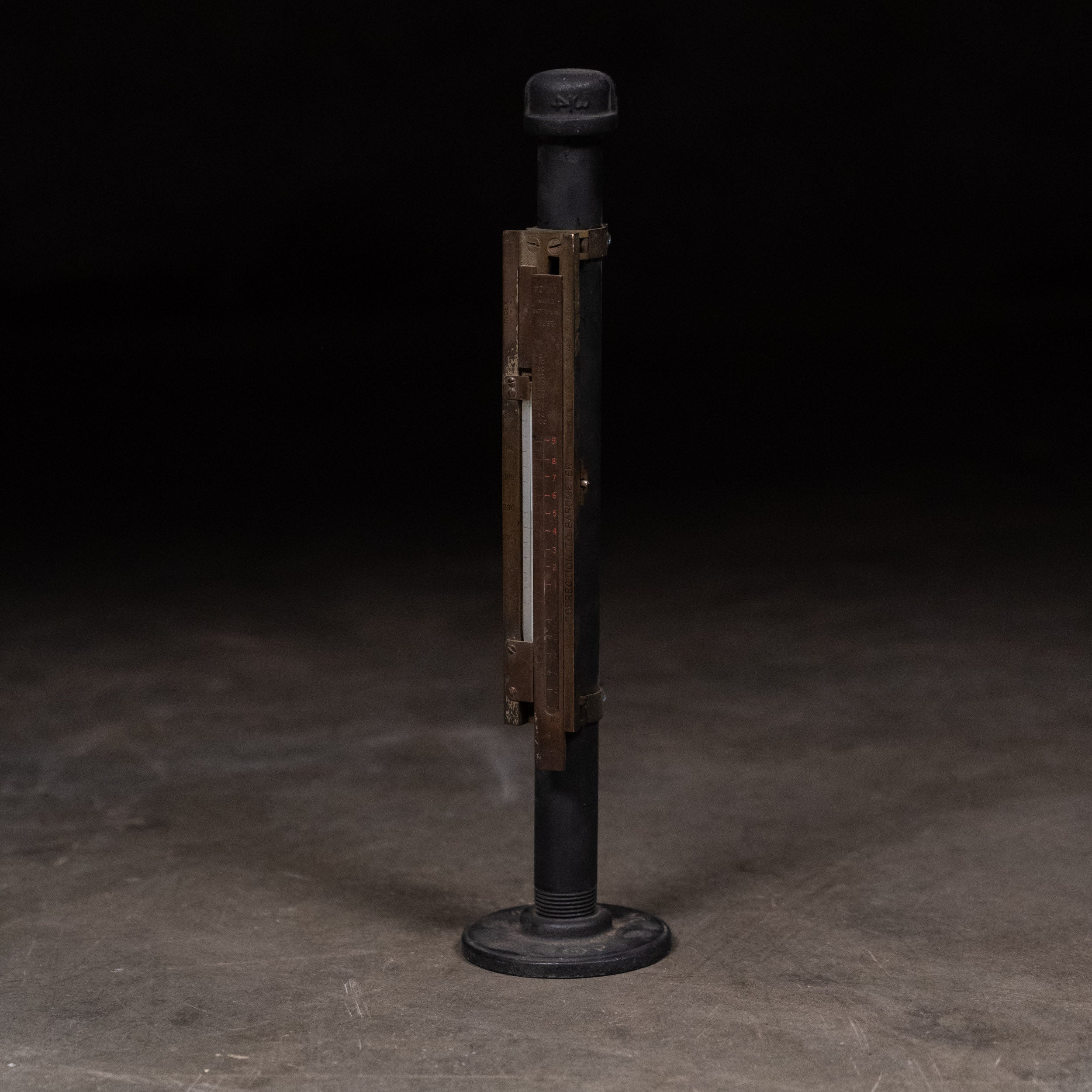 19th century Brass CORRECTION BAR FOR STICK BAROMETER By S&A  Calderara London