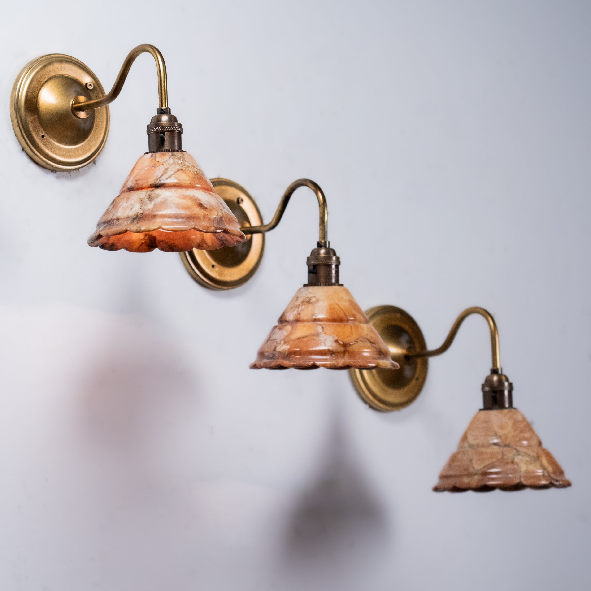 alabaster sconces | Scott Landon Antiques and Interiors.