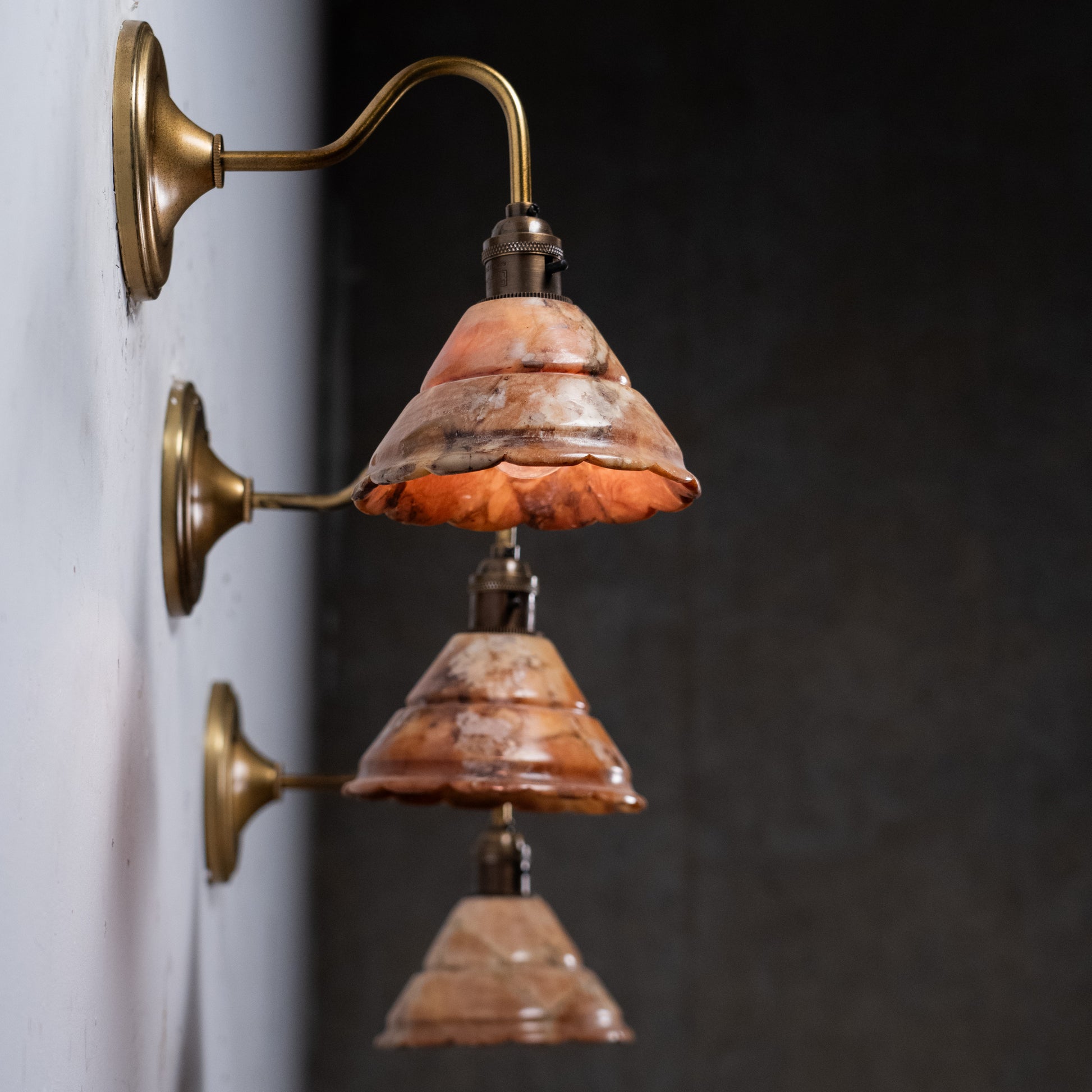 alabaster sconces | Scott Landon Antiques and Interiors.