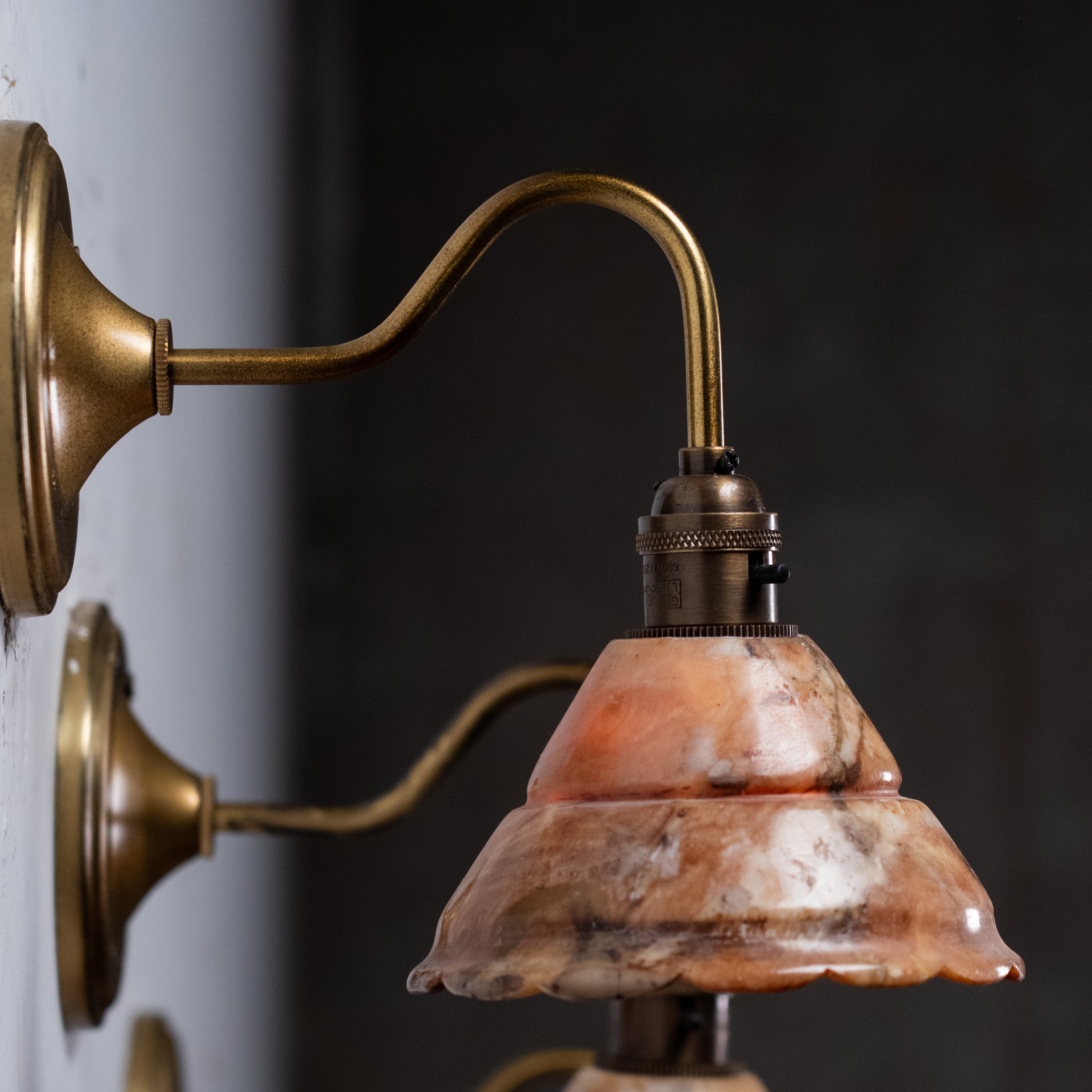 alabaster sconces | Scott Landon Antiques and Interiors.