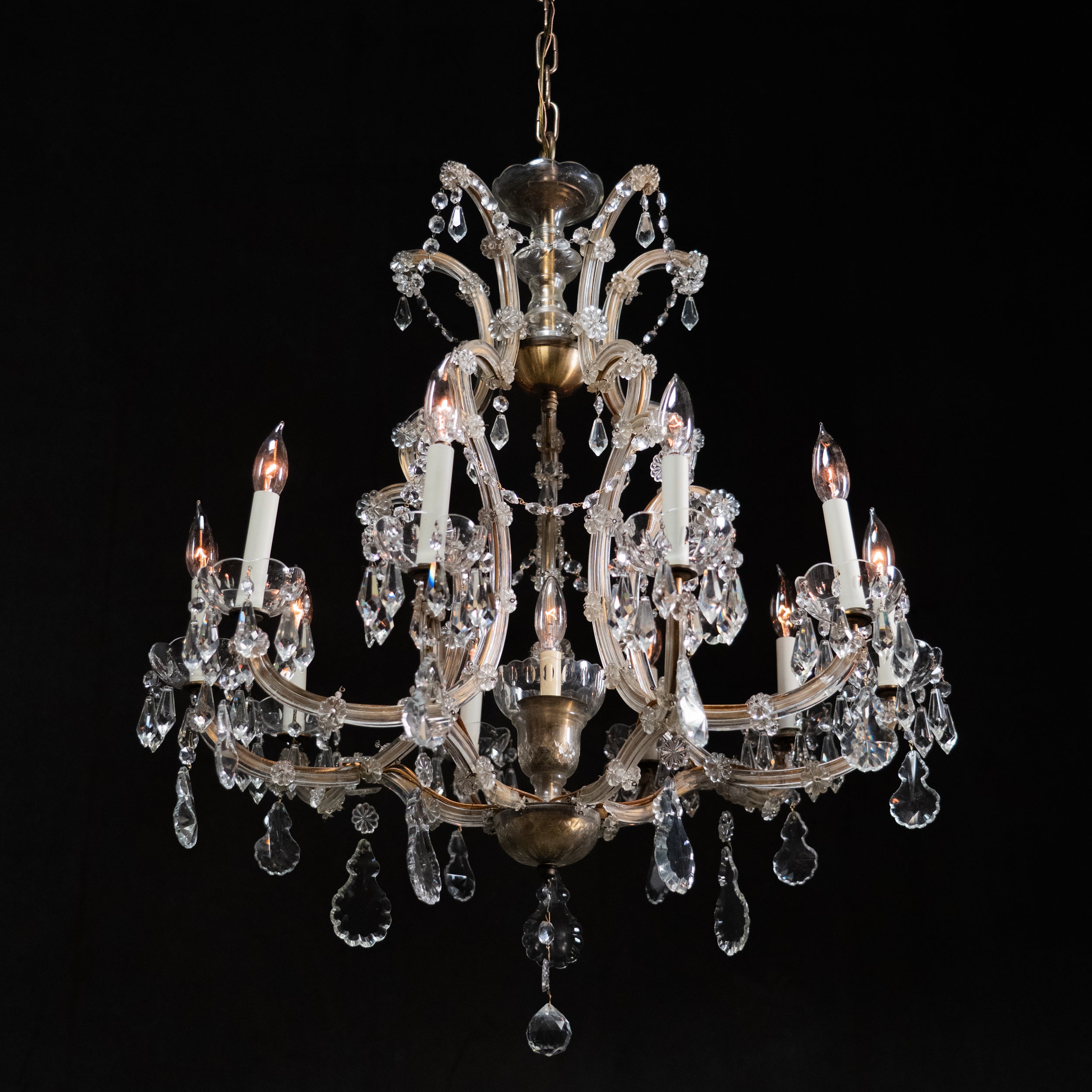 large crystal chandelier | Scott Landon Antiques and Interiors.