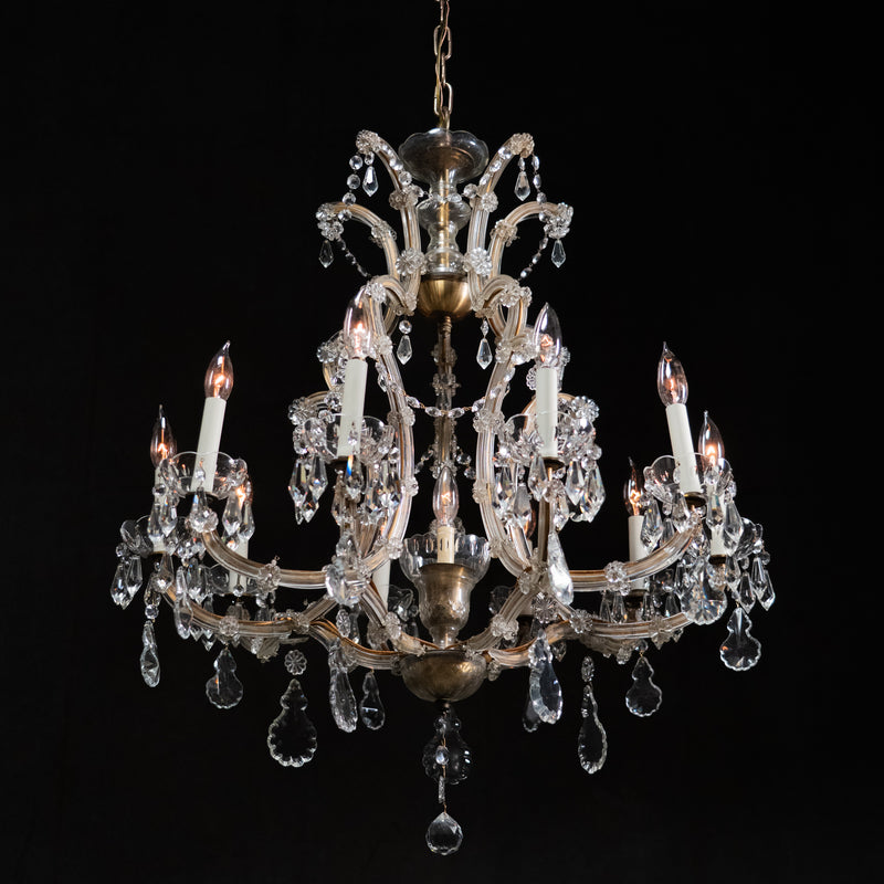 large crystal chandelier | Scott Landon Antiques and Interiors.