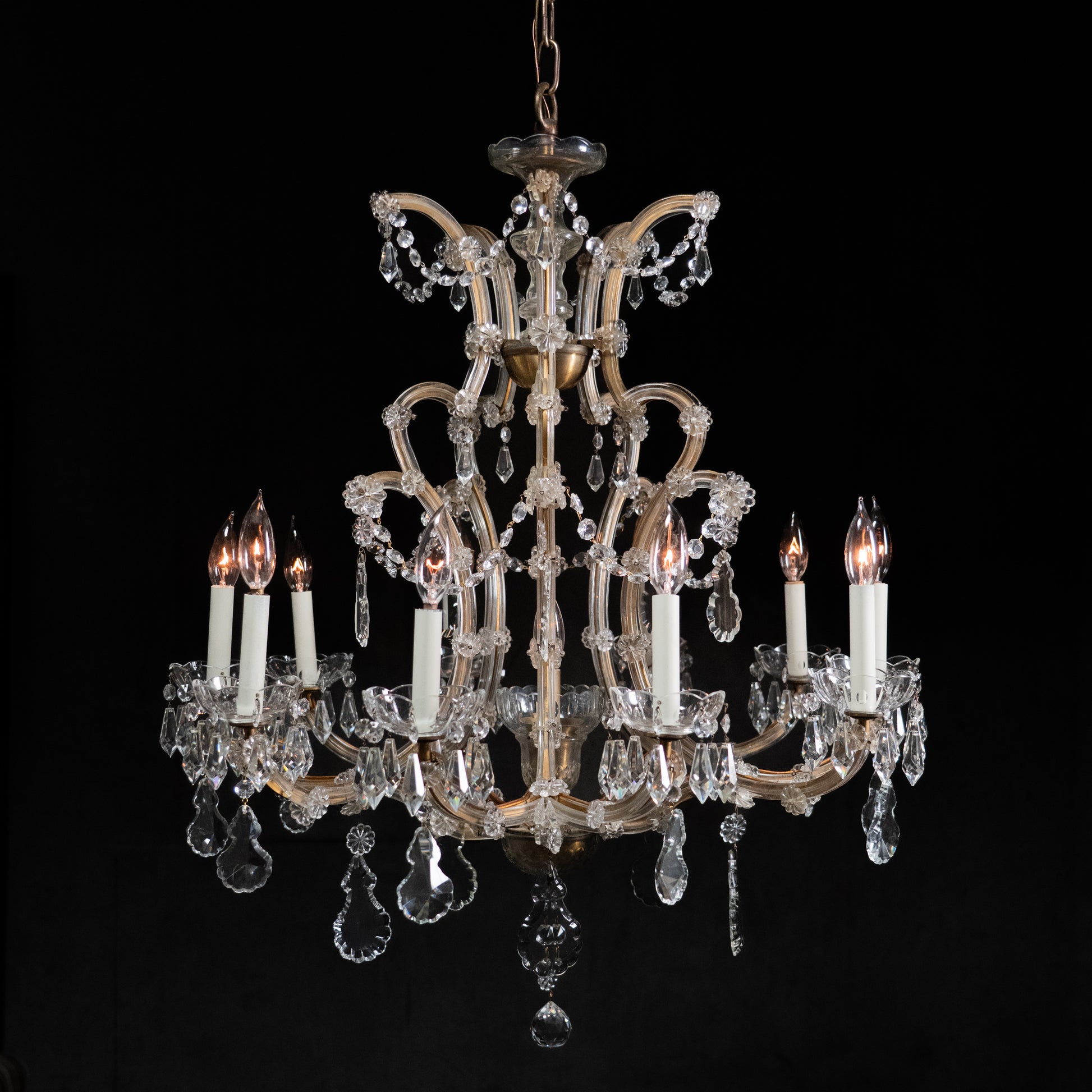 large crystal chandelier | Scott Landon Antiques and Interiors.