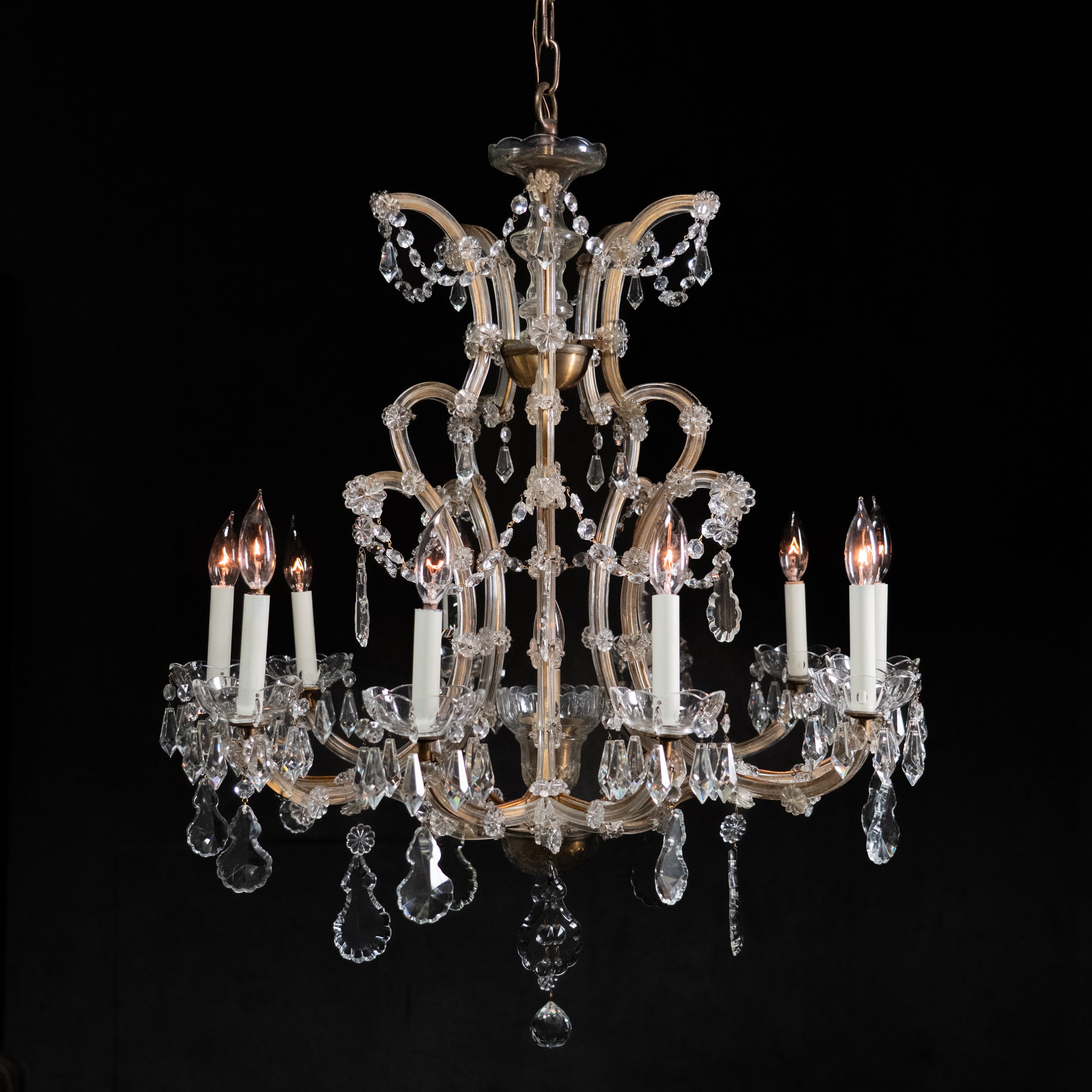 large crystal chandelier | Scott Landon Antiques and Interiors.