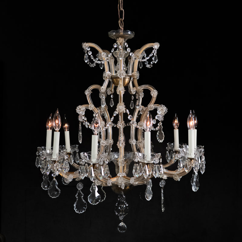 large crystal chandelier | Scott Landon Antiques and Interiors.
