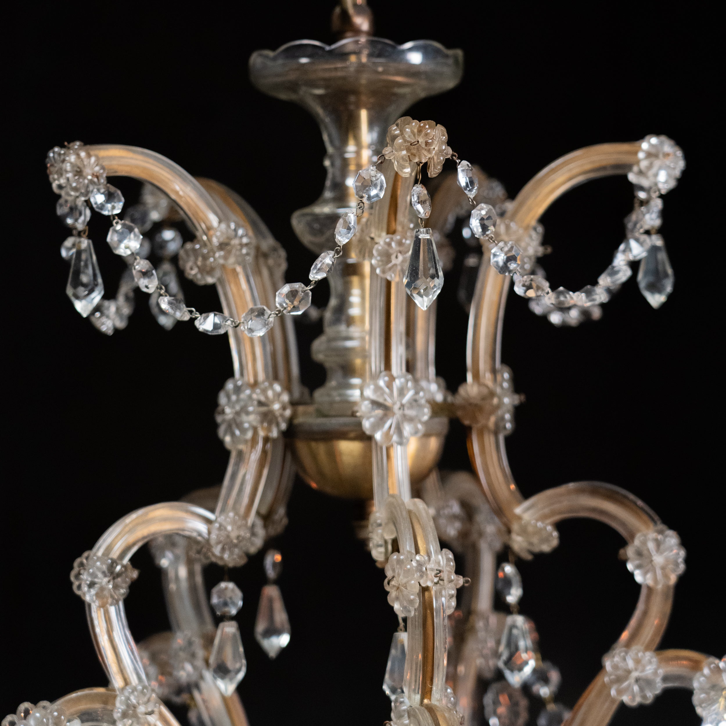 large crystal chandelier | Scott Landon Antiques and Interiors.