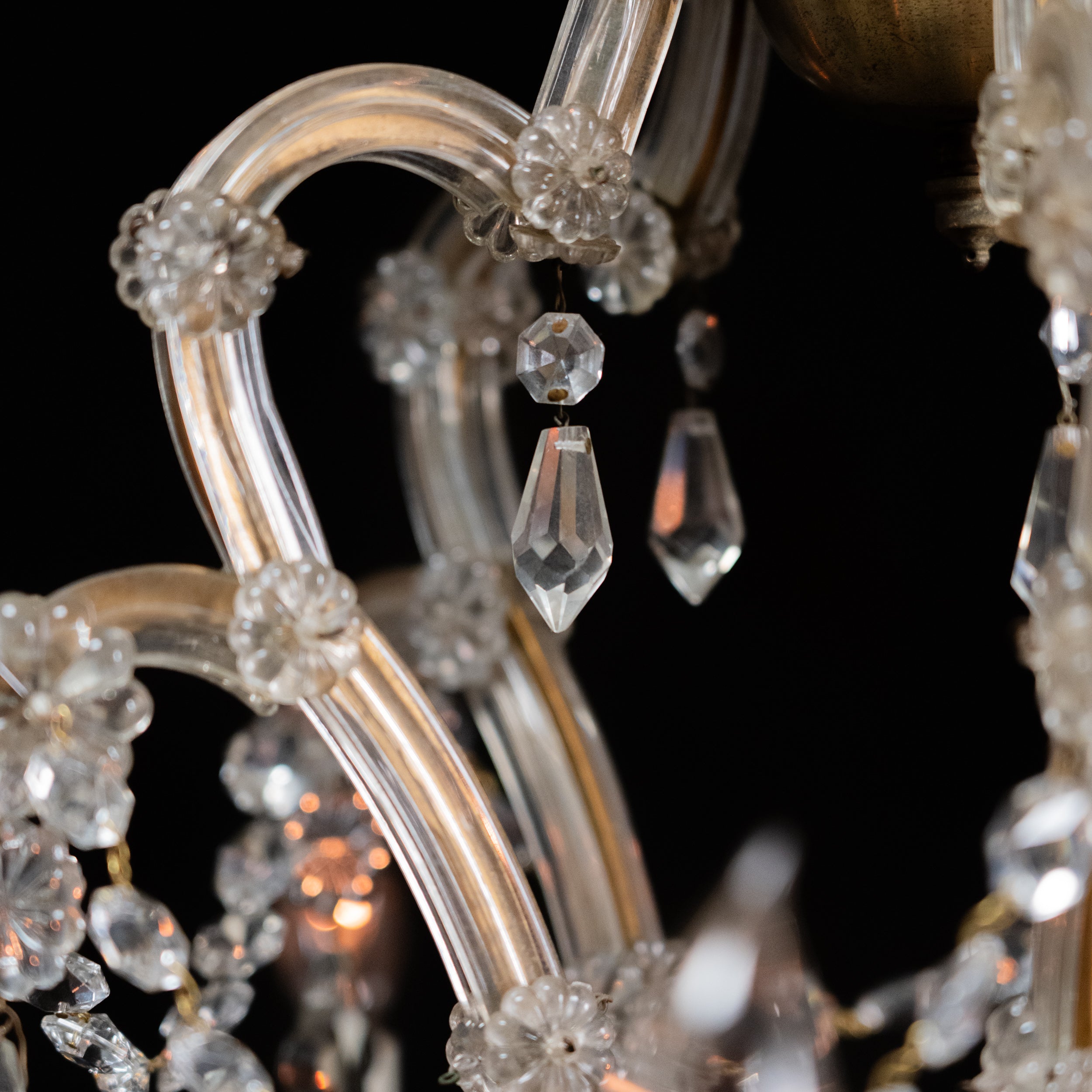 large crystal chandelier | Scott Landon Antiques and Interiors.