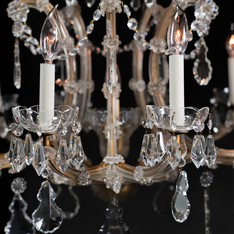 large crystal chandelier | Scott Landon Antiques and Interiors.