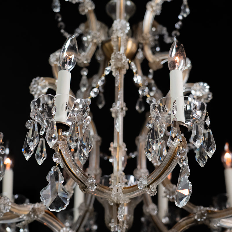 large crystal chandelier | Scott Landon Antiques and Interiors.