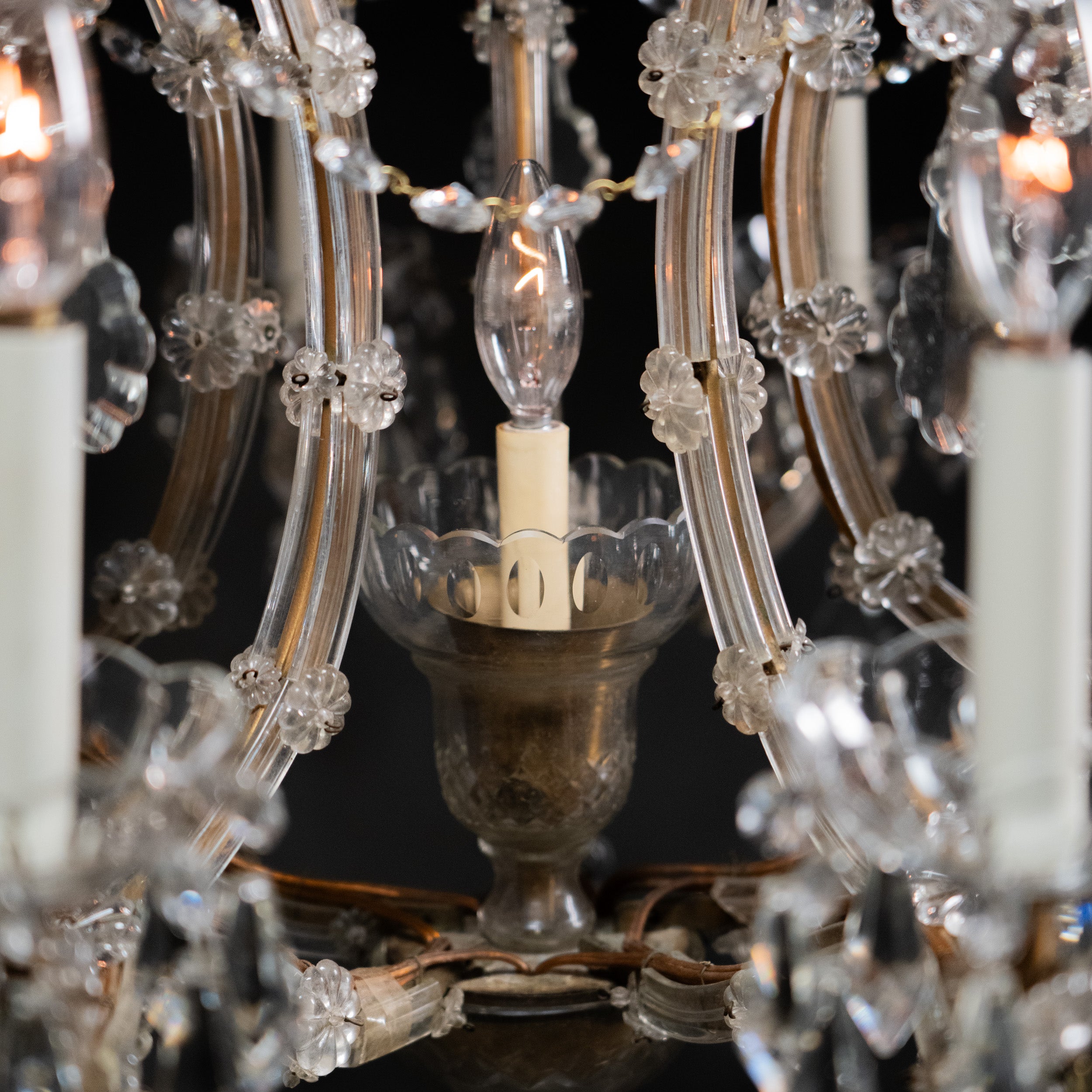 large crystal chandelier | Scott Landon Antiques and Interiors.