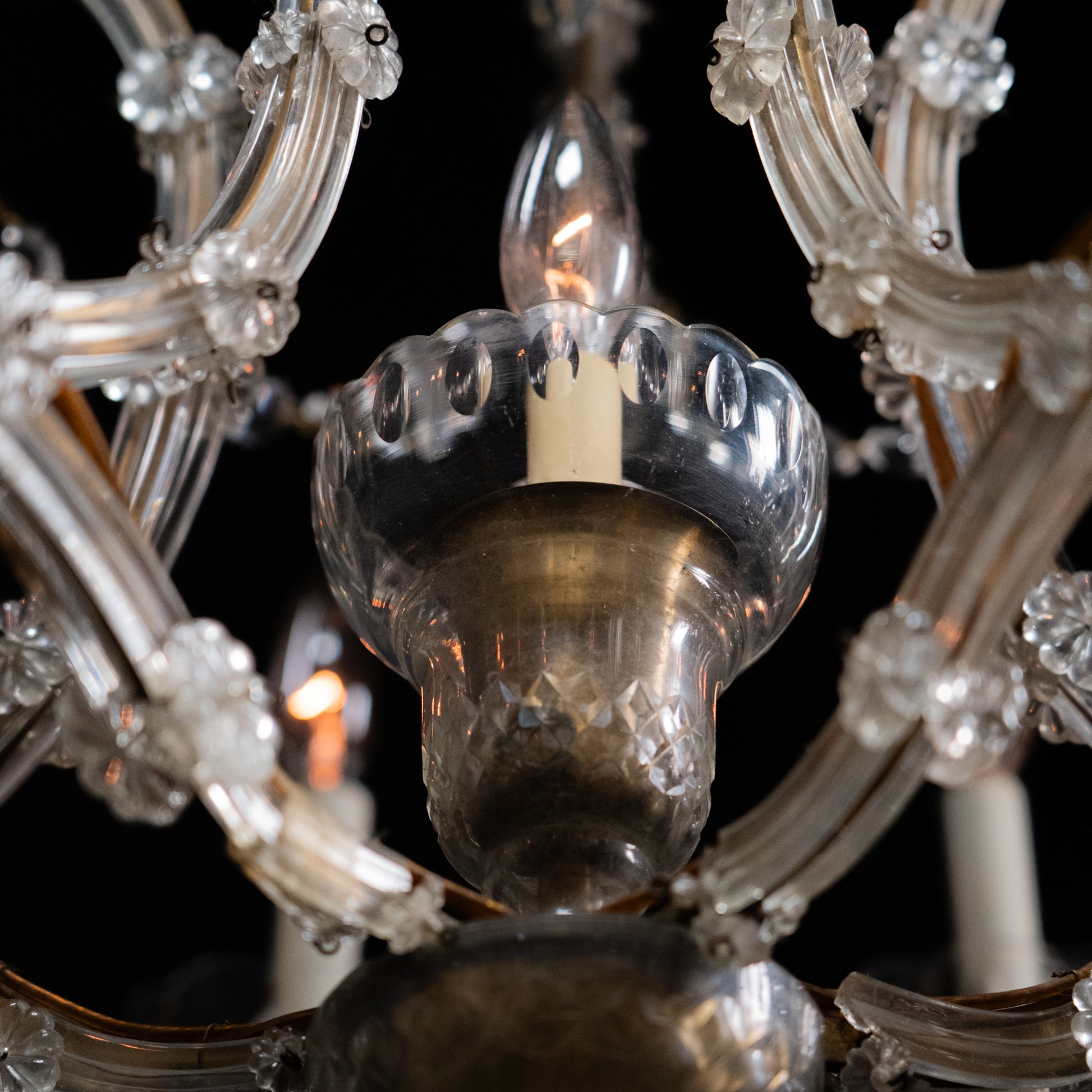 large crystal chandelier | Scott Landon Antiques and Interiors.