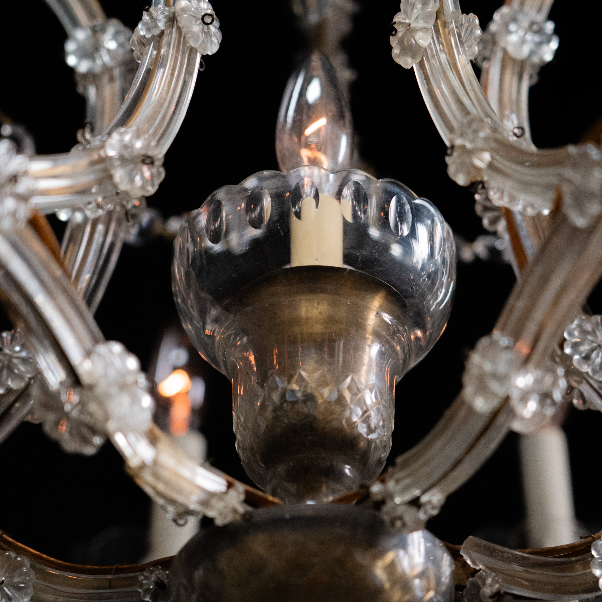 large crystal chandelier | Scott Landon Antiques and Interiors.