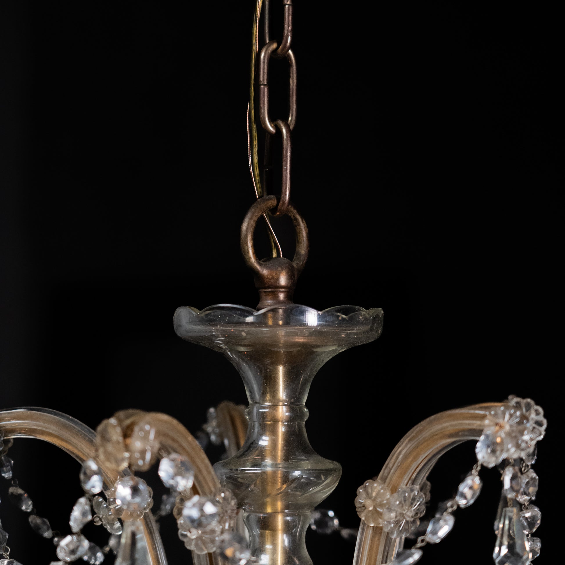 large crystal chandelier | Scott Landon Antiques and Interiors.
