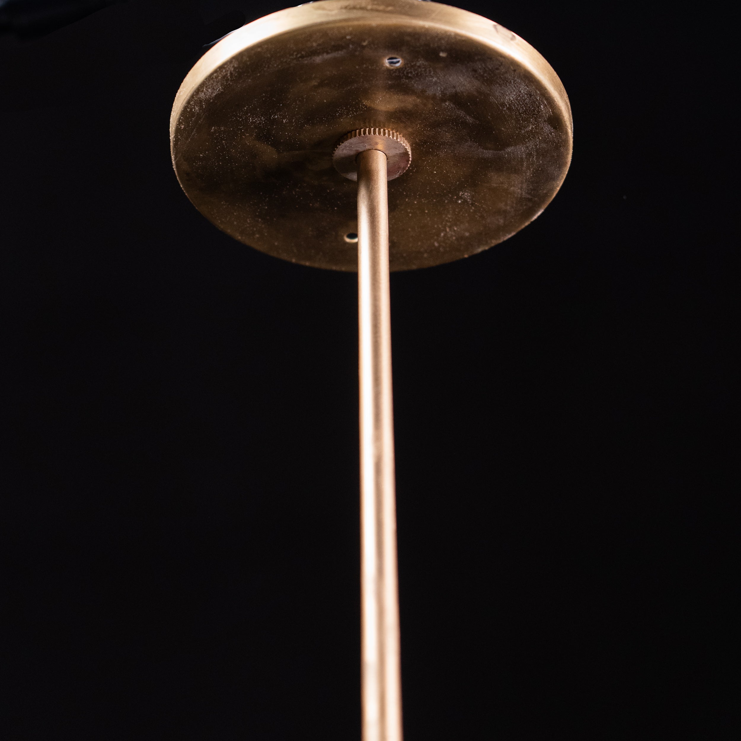 mercury shade brass pendants | Scott Landon Antiques and Interiors.