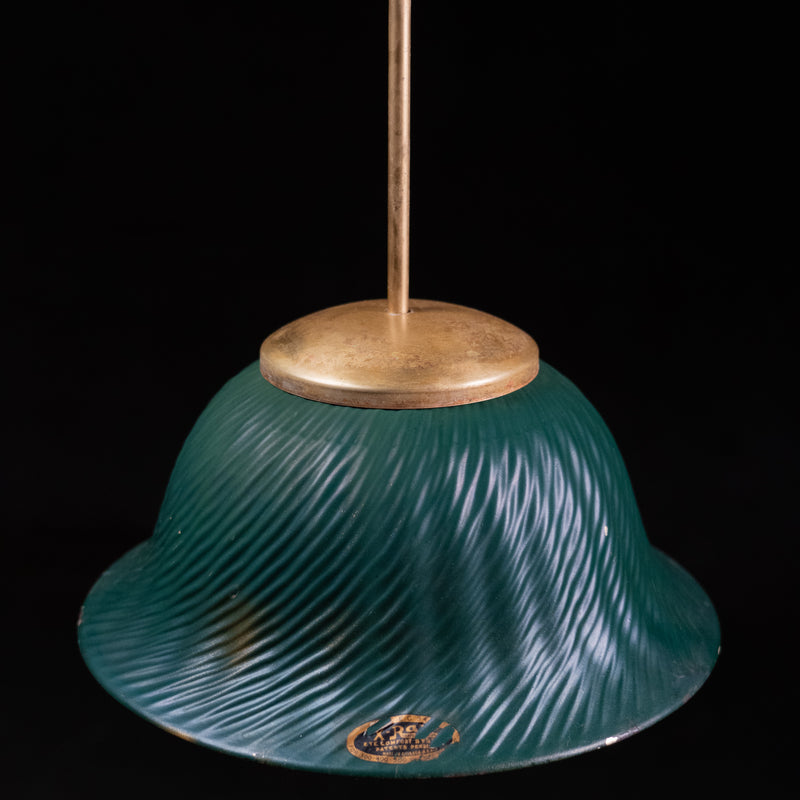 mercury shade brass pendants | Scott Landon Antiques and Interiors.