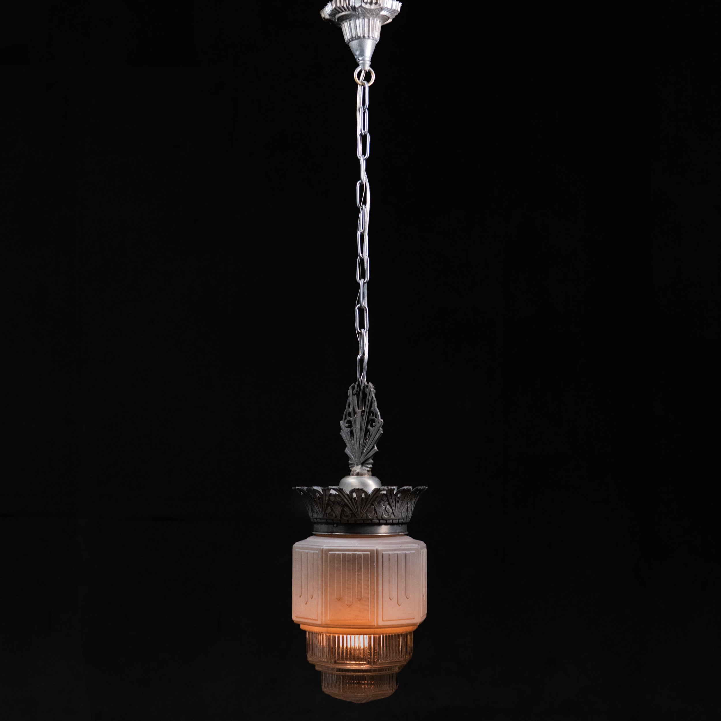 Silver art deco pendant | Scott Landon Antiques and Interiors.