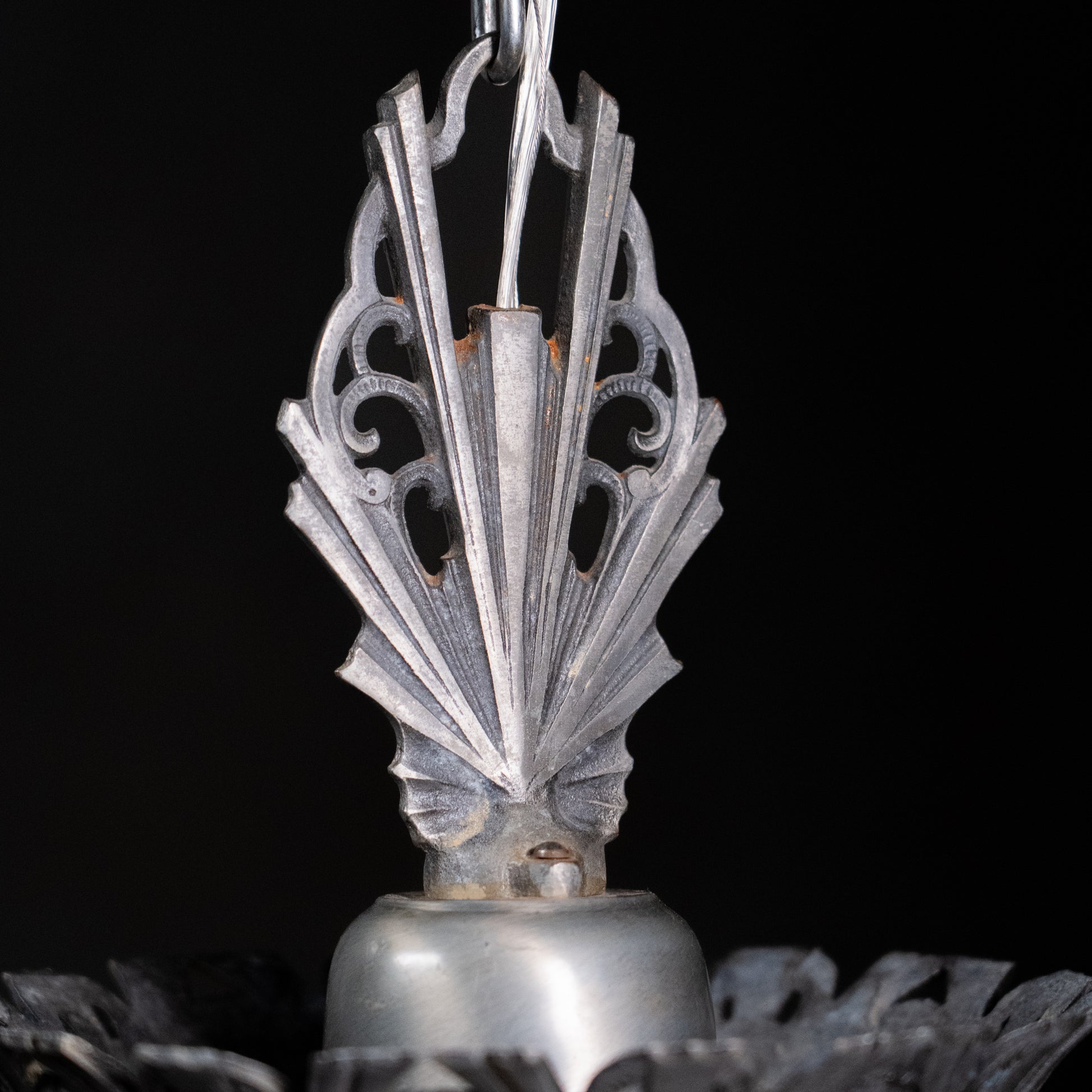 Silver art deco pendant | Scott Landon Antiques and Interiors.