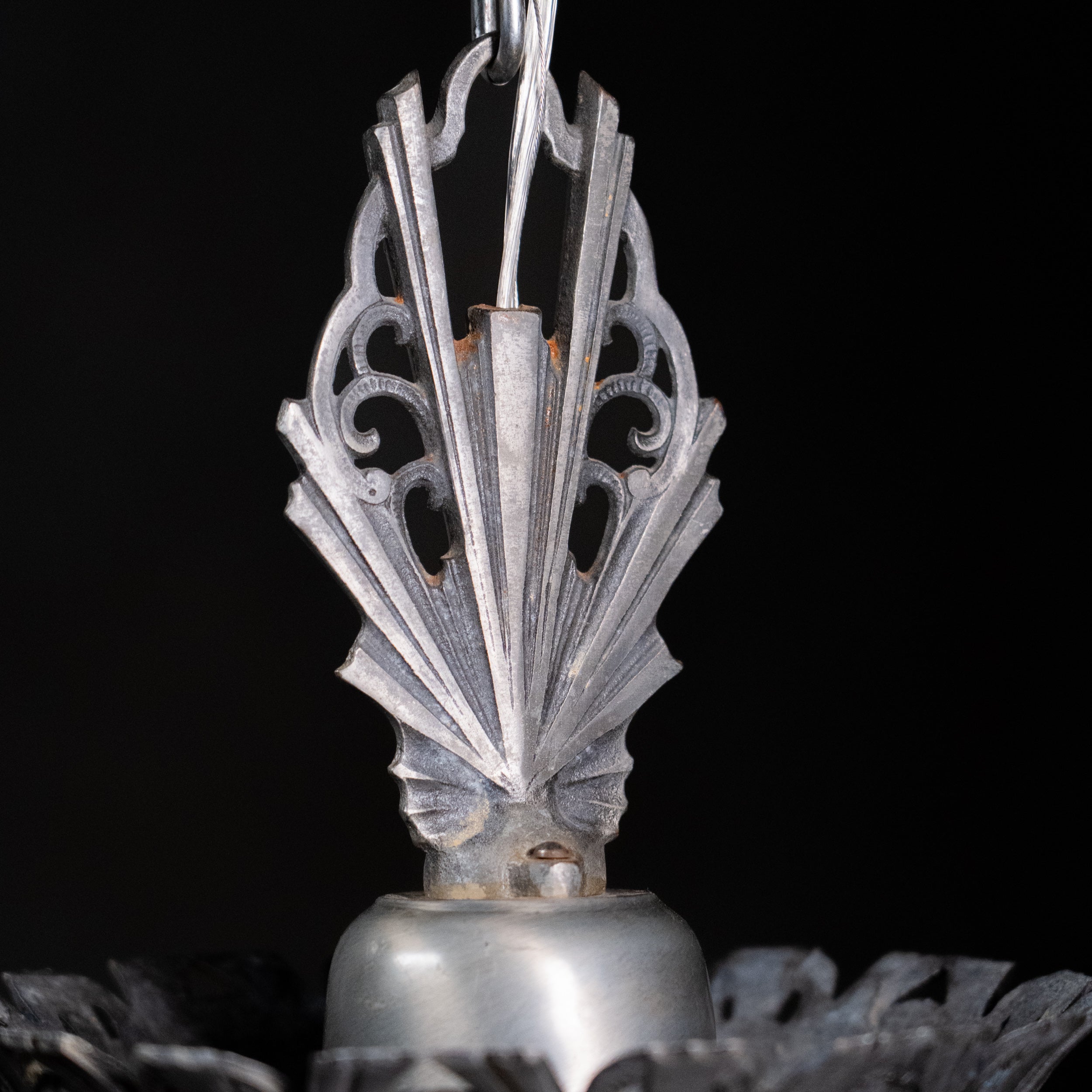 Silver art deco pendant | Scott Landon Antiques and Interiors.