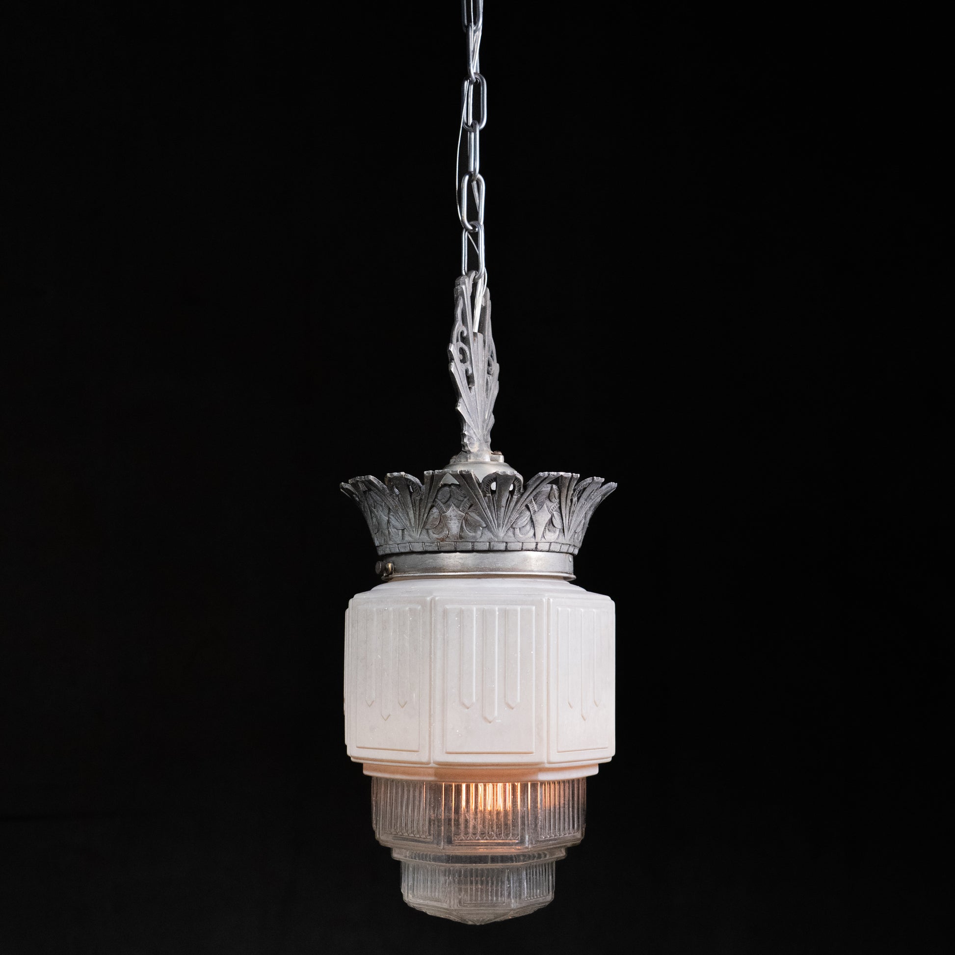 Silver art deco pendant | Scott Landon Antiques and Interiors.
