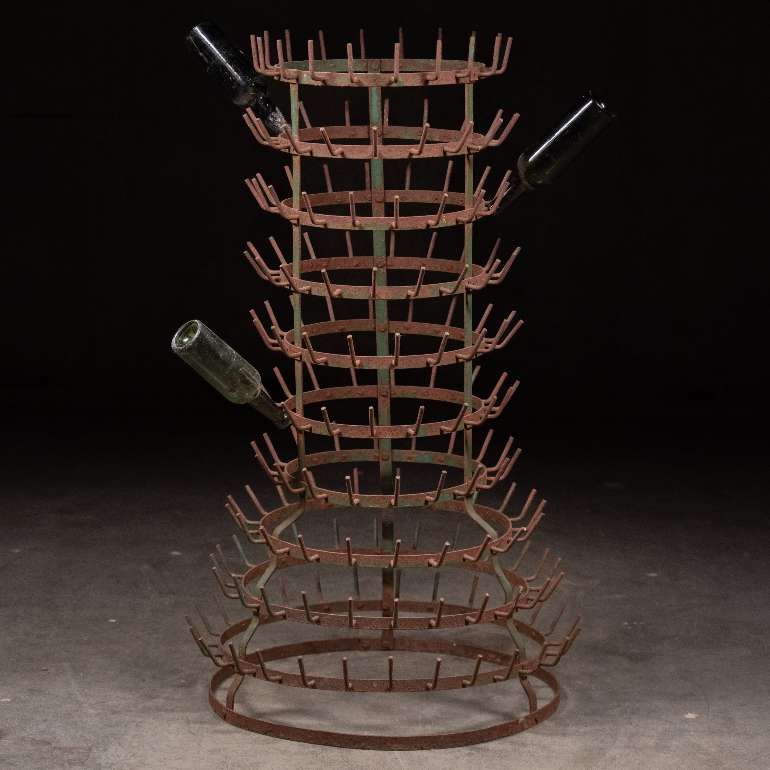 1930 wine bottle drying rack tree - Main Image
