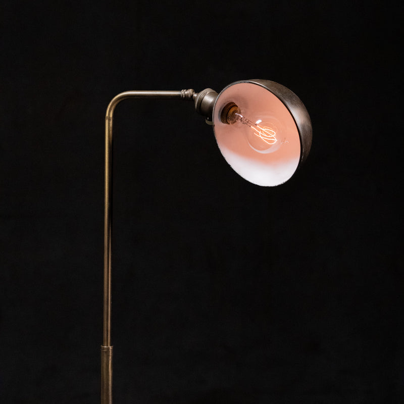 adjustable brass floor lamp | Scott Landon Antiques and Interiors.