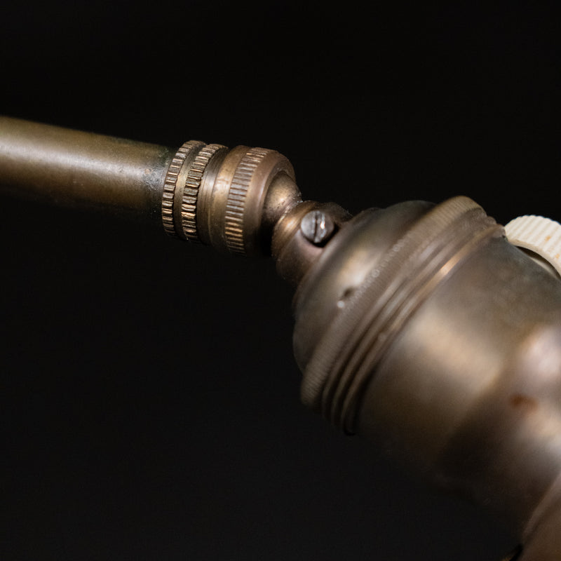 adjustable brass floor lamp | Scott Landon Antiques and Interiors.