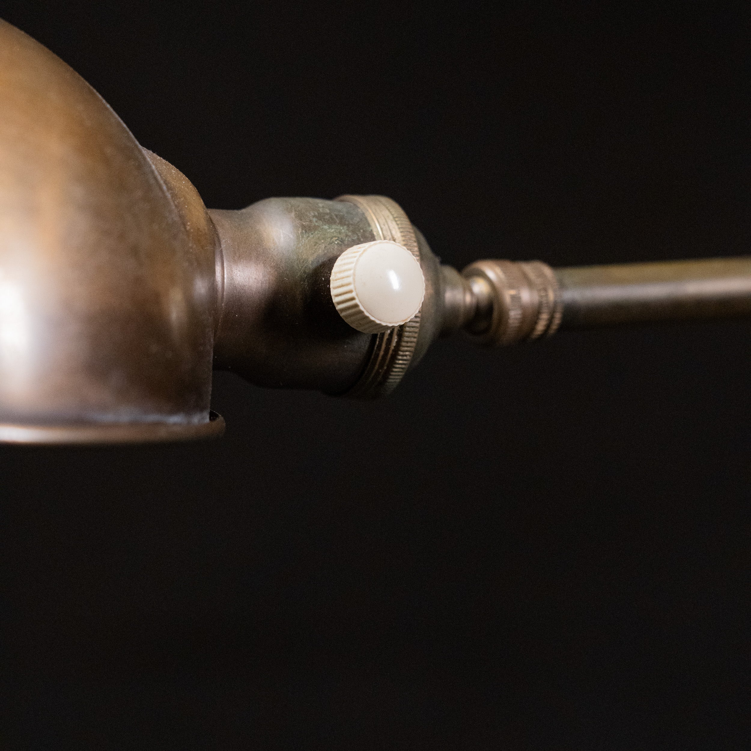 adjustable brass floor lamp | Scott Landon Antiques and Interiors.