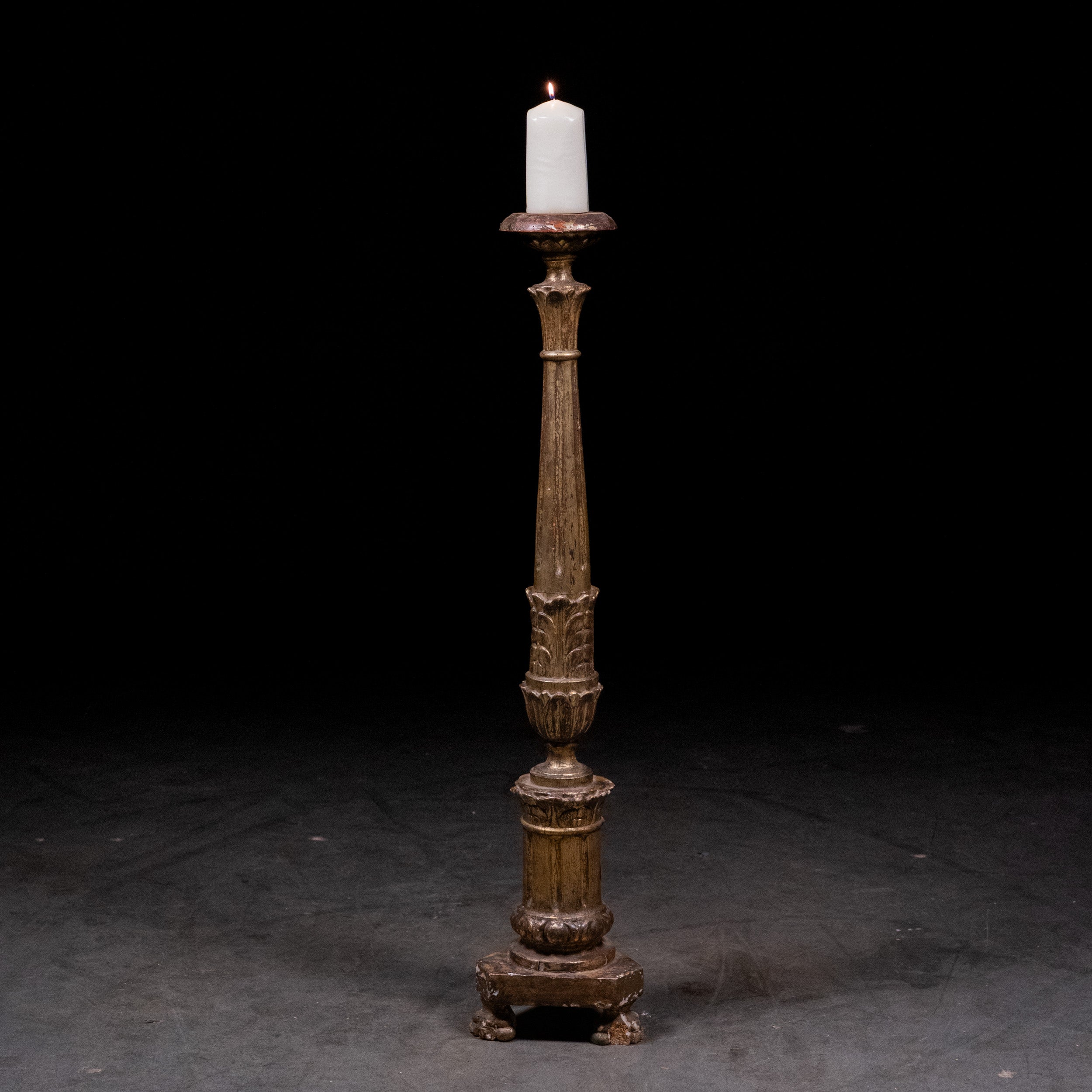 1860 Italian Gilded Candle Stick