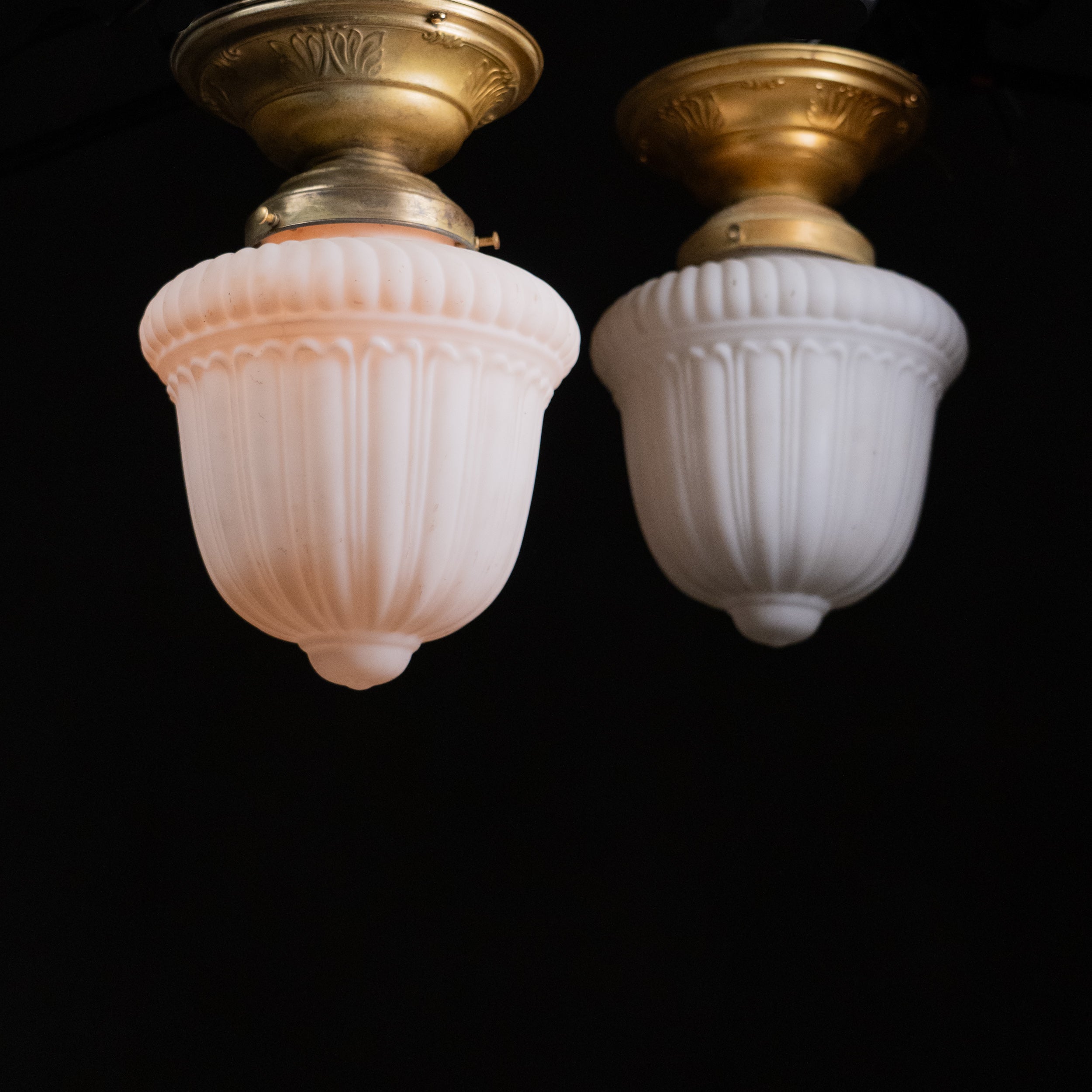 brass flush mounts | Scott Landon Antiques and Interiors.