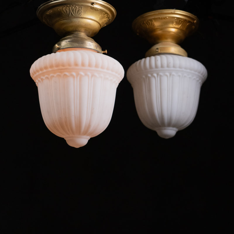 brass flush mounts | Scott Landon Antiques and Interiors.