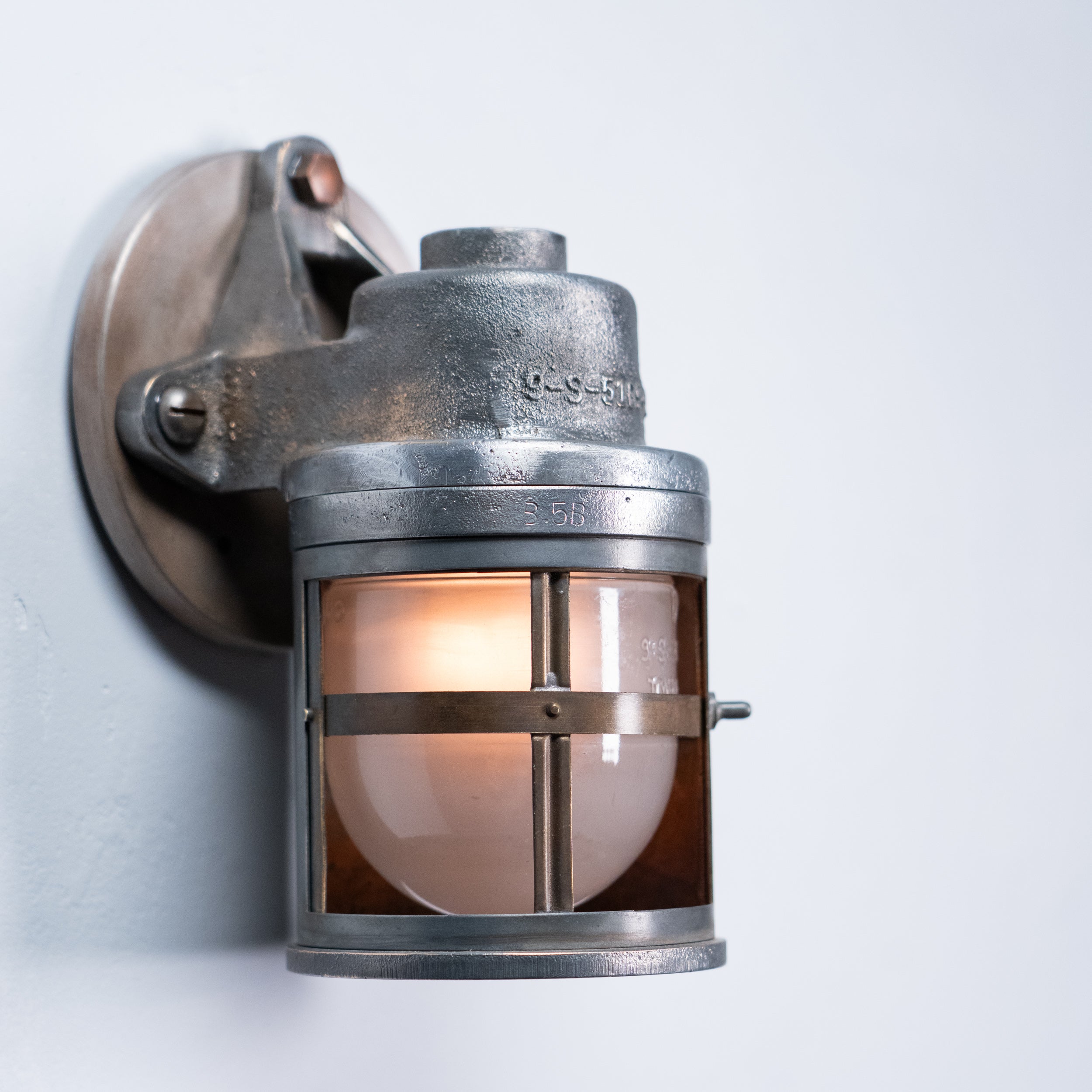 industrial sconce | Scott Landon Antiques and Interiors.
