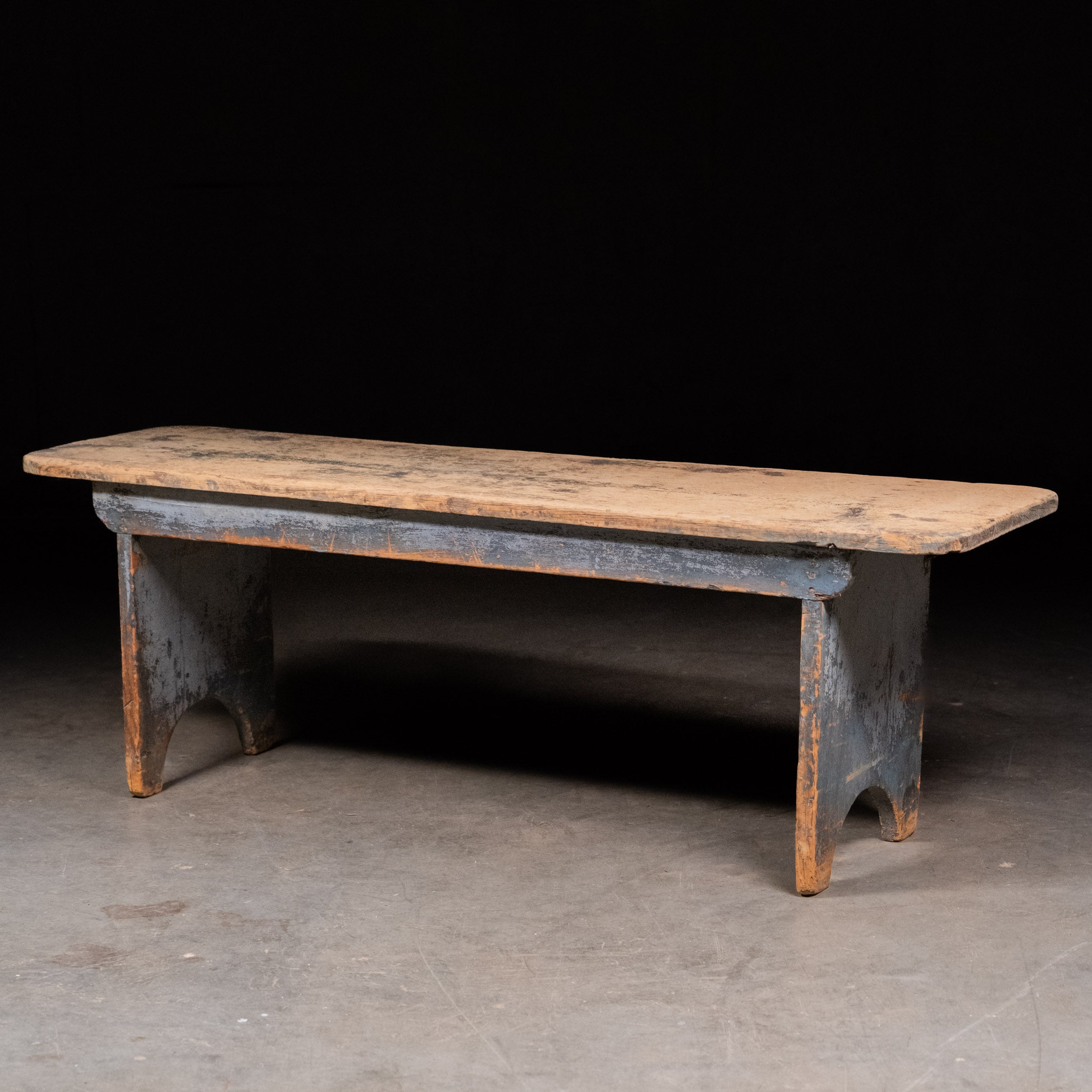 1870 Pine Bench in Original Paint