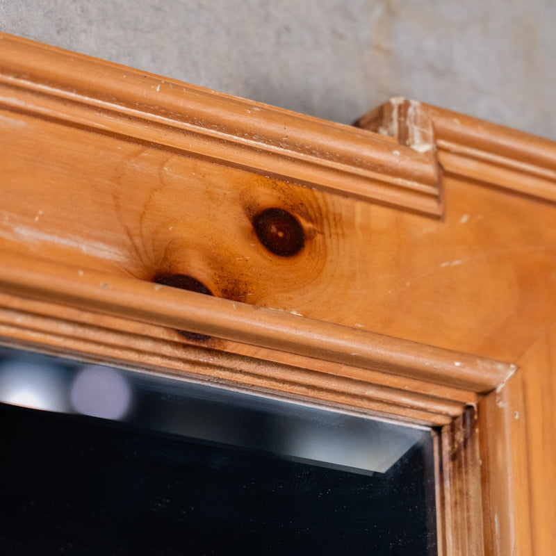 beveled pine mirror | Scott Landon Antiques and Interiors.