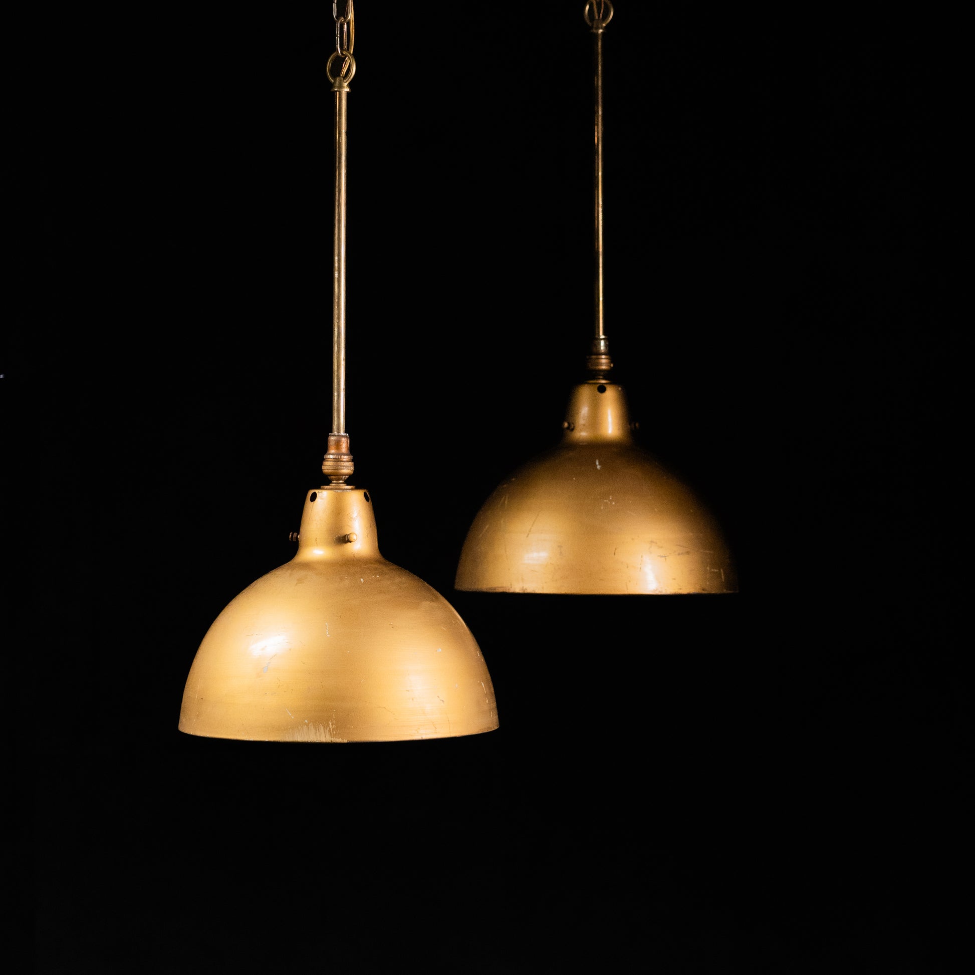pair of mercury glass pendants | Scott Landon Antiques and Interiors.
