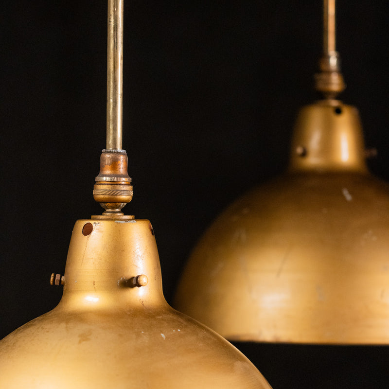 pair of mercury glass pendants | Scott Landon Antiques and Interiors.