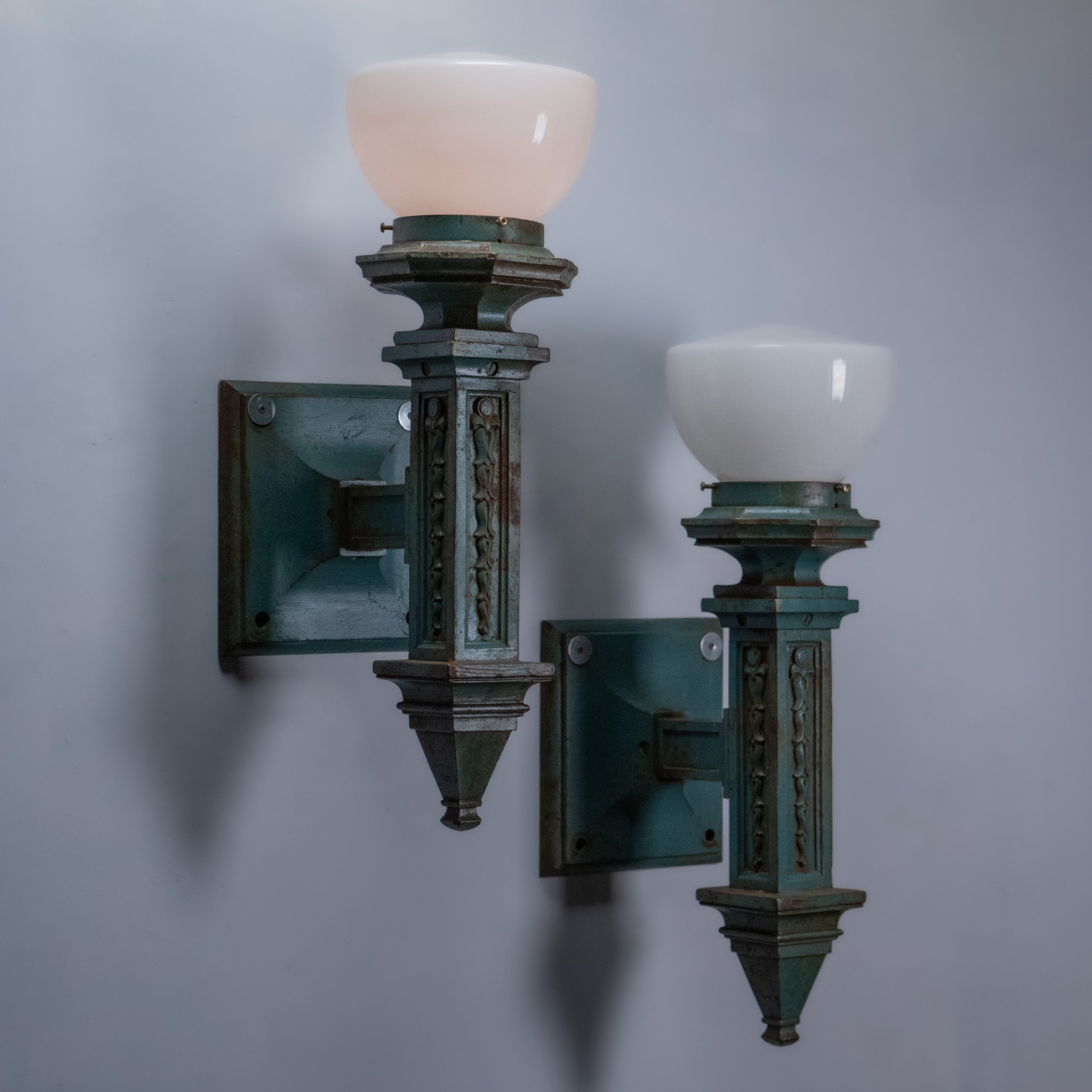 large cast iron sconces | Scott Landon Antiques and Interiors.