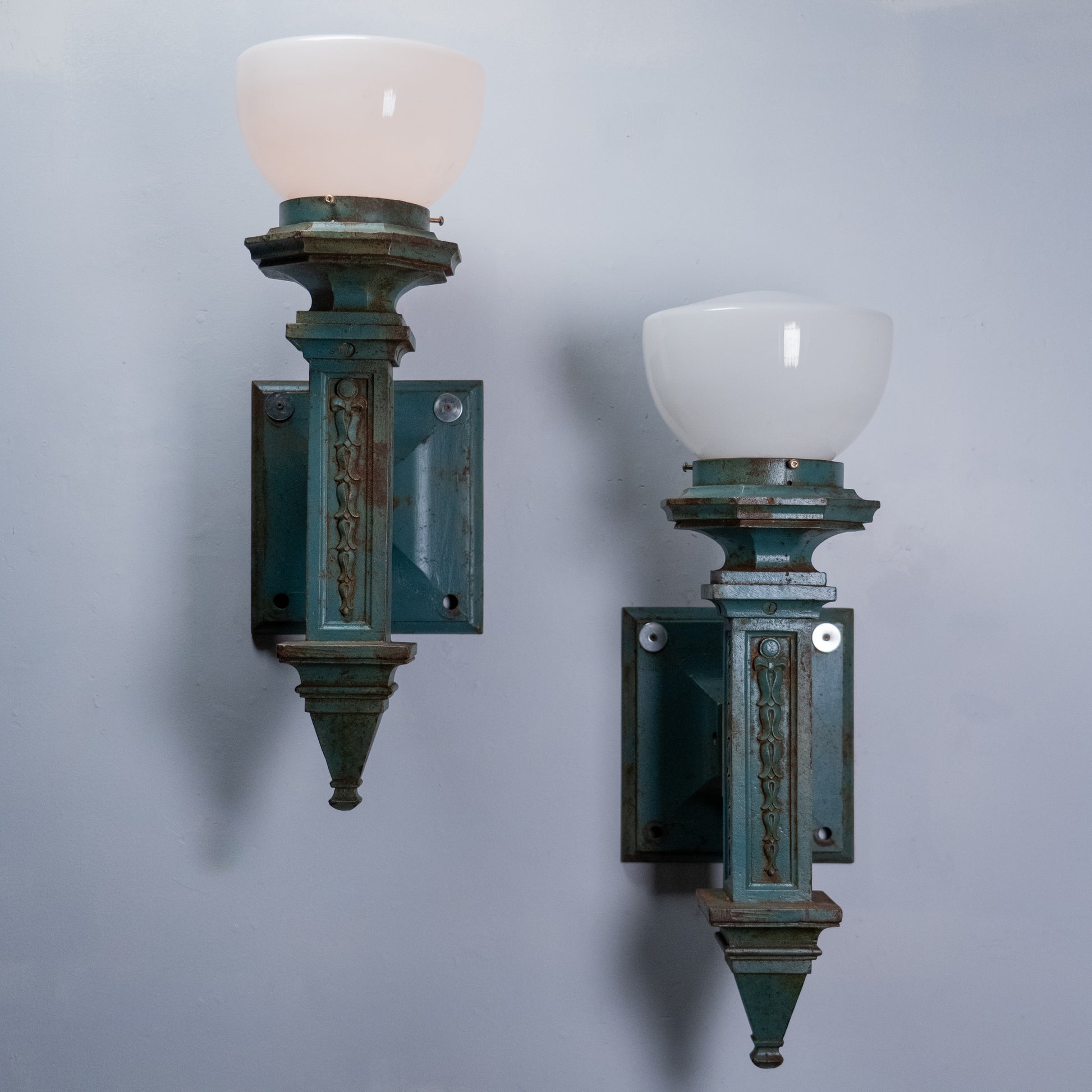 large cast iron sconces | Scott Landon Antiques and Interiors.