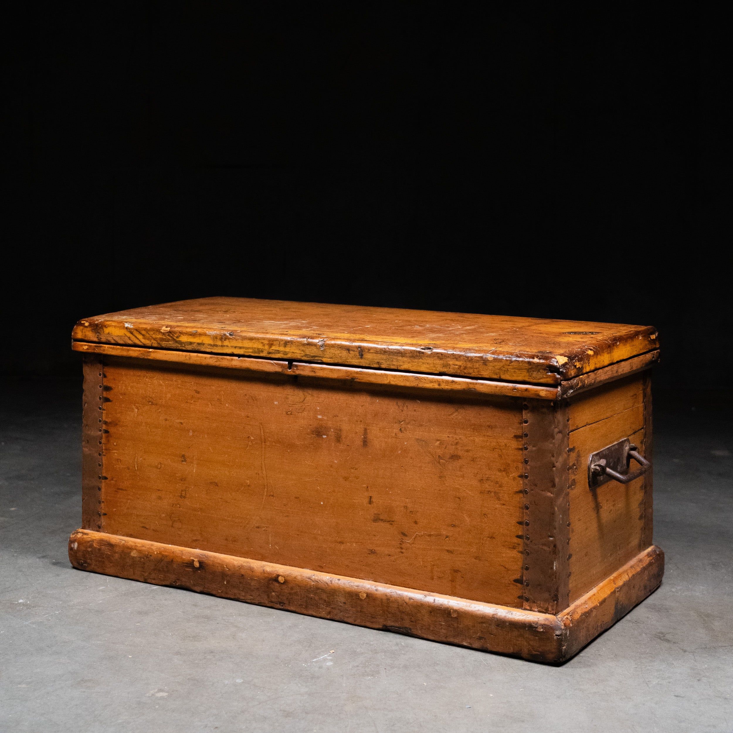 ヴィンテージ バスケット ボックス pacific furniture B 1870 pine carpenter blanket box