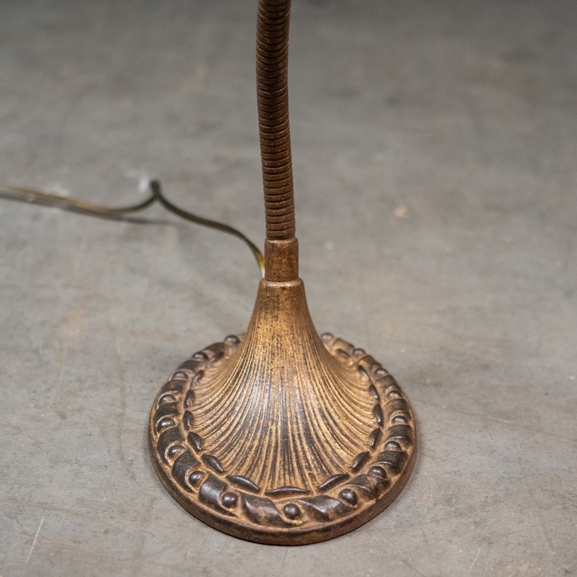 brass goose neck lamp | Scott Landon Antiques and Interiors.