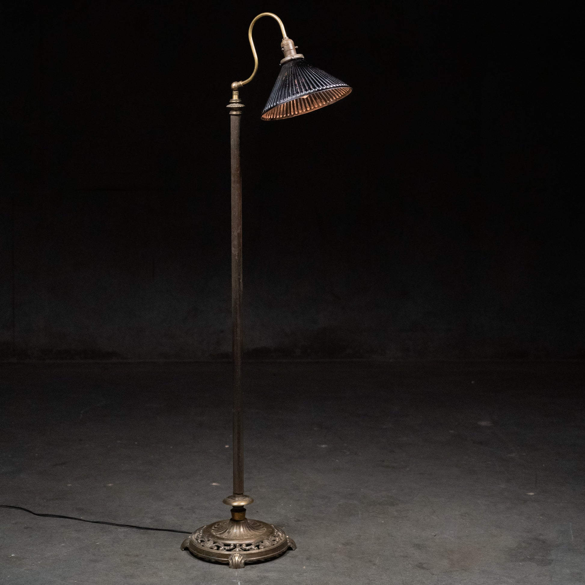 brass floor lamp | Scott Landon Antiques and Interiors.