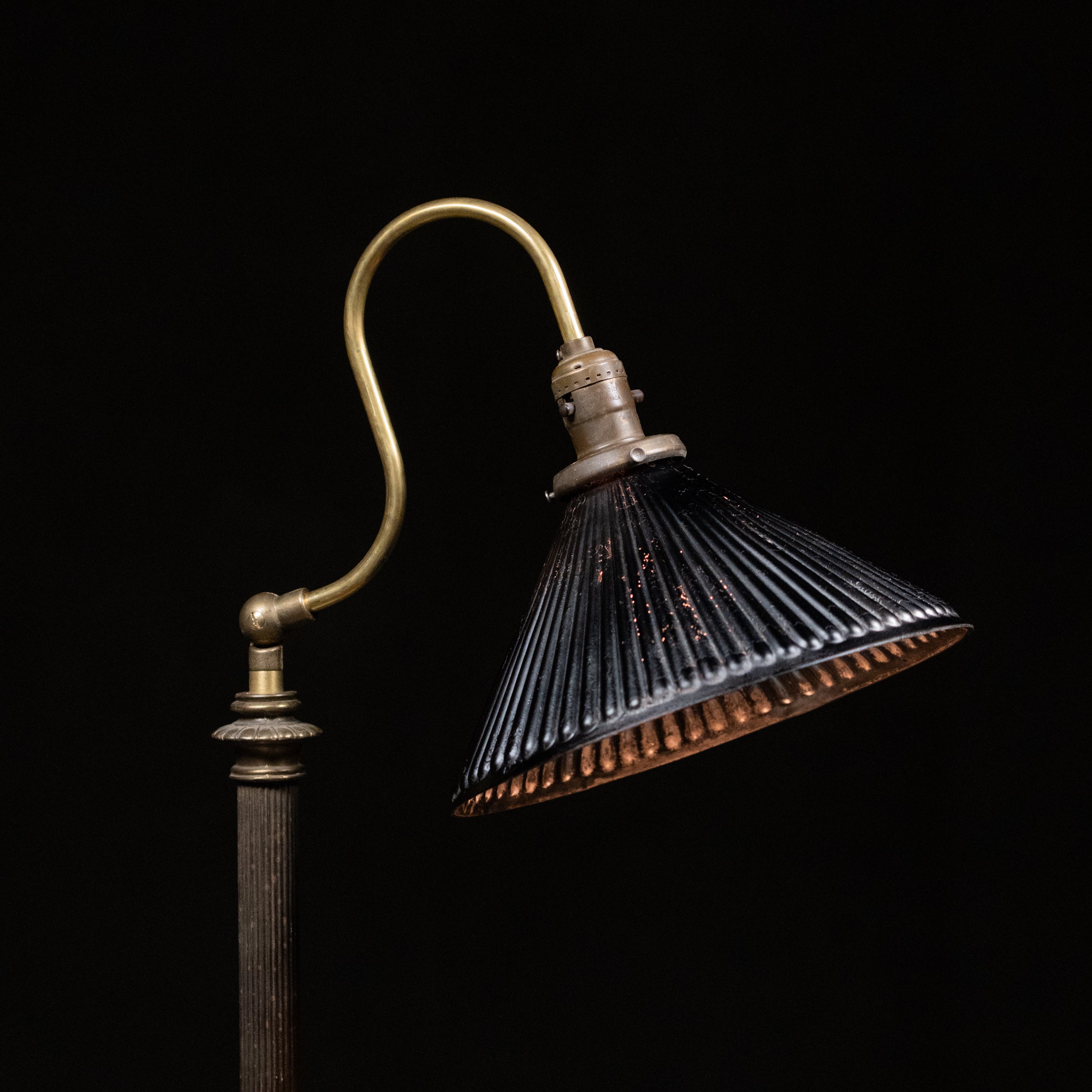 brass floor lamp | Scott Landon Antiques and Interiors.