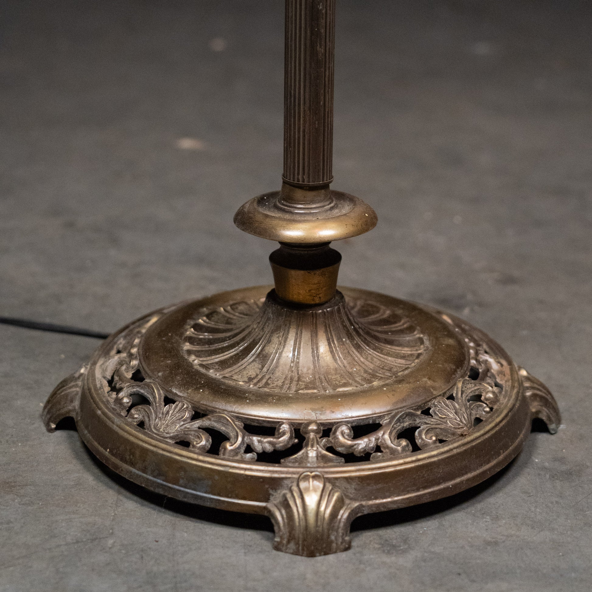 brass floor lamp | Scott Landon Antiques and Interiors.
