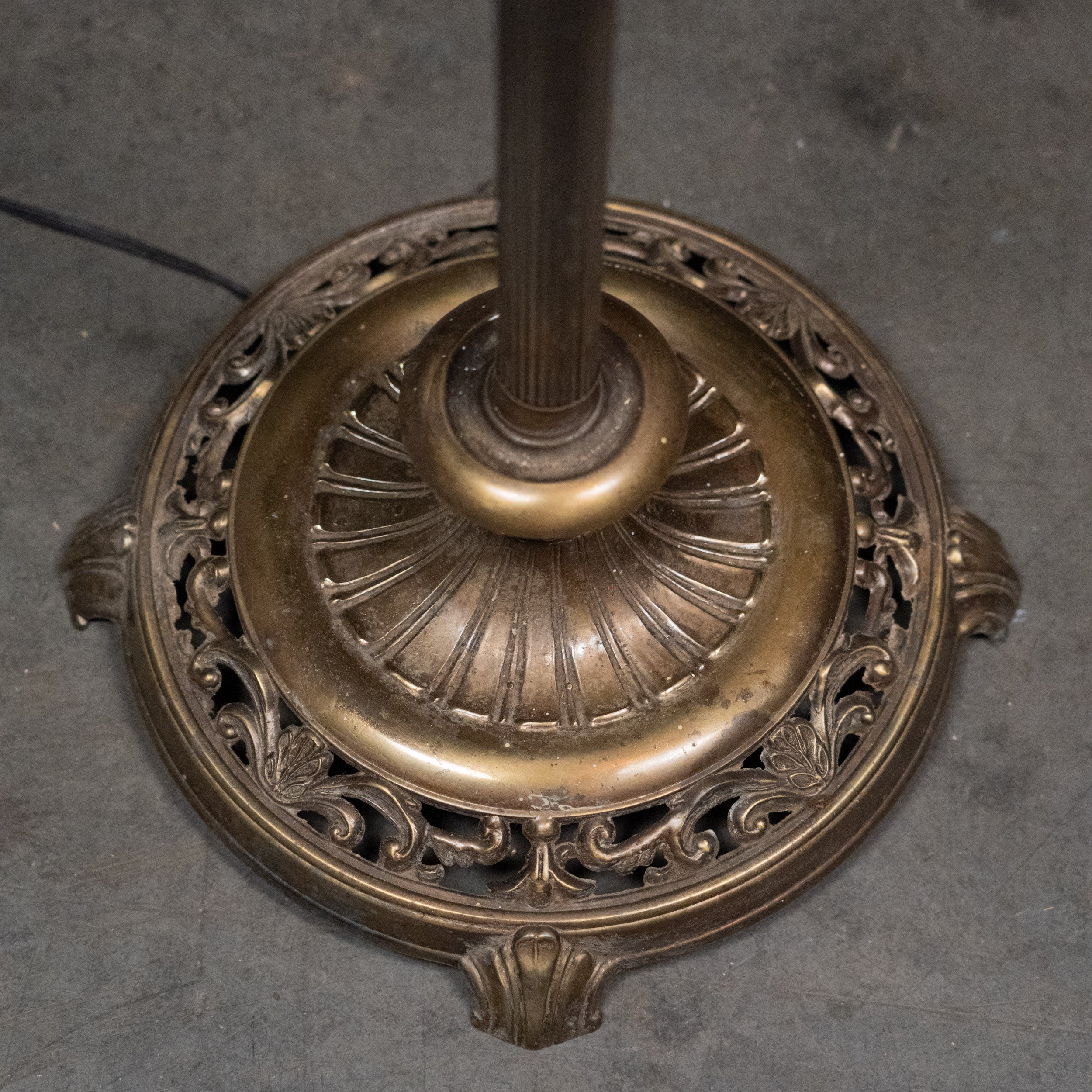 brass floor lamp | Scott Landon Antiques and Interiors.